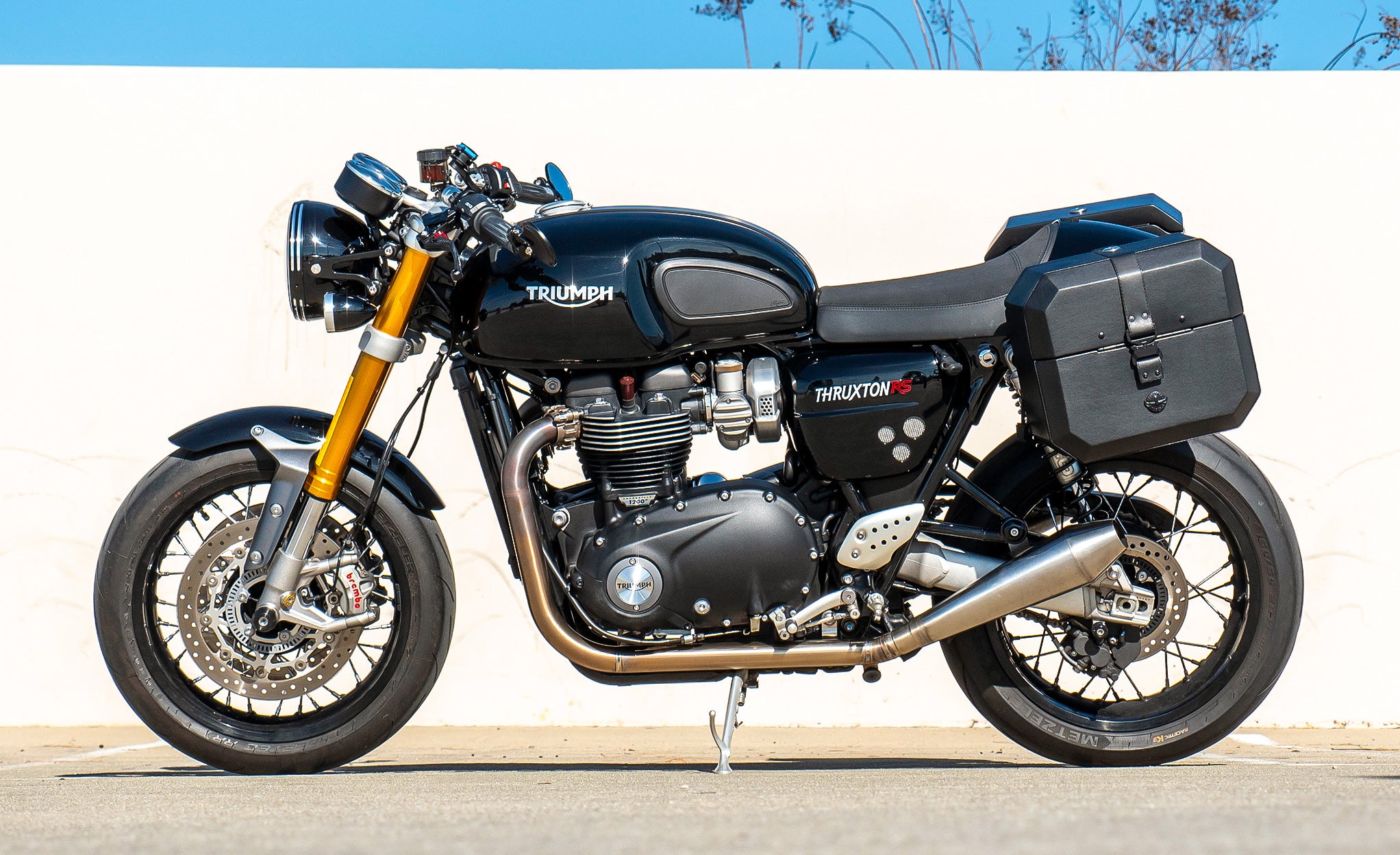 Viking 20L Outlaw Quick-Mount Triumph Thruxton RS Hard Saddlebags