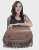 Viking Mohawk Extra Large Brown Indian Chief Roadmaster Leather Motorcycle Saddlebags Video