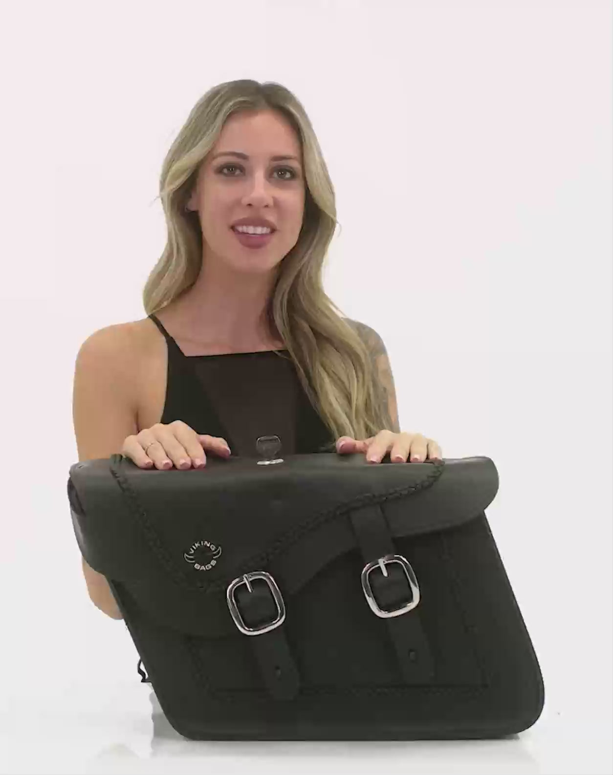 Viking Americano Harley Softail Low Rider S FXLRS Braided Large Leather