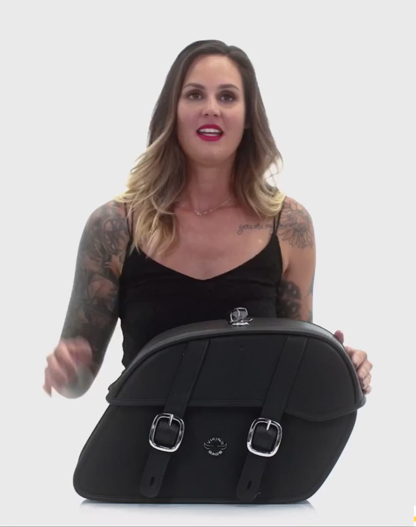 Viking 22L Skarner Medium Lockable Harley Dyna Super Glide Custom FXDC