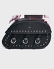 Viking Trianon Extra Large Studded Leather Motorcycle Saddlebags for Harley Softail Night Train FXSTB/I Video