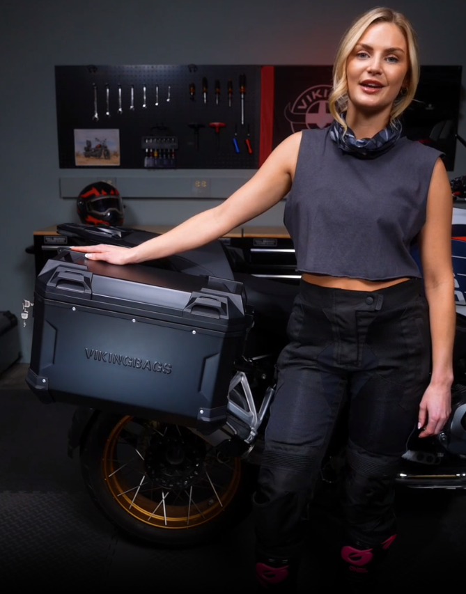 Viking Apex XL Motorcycle Side Cases for Harley Pan America RA1250/S Black Video