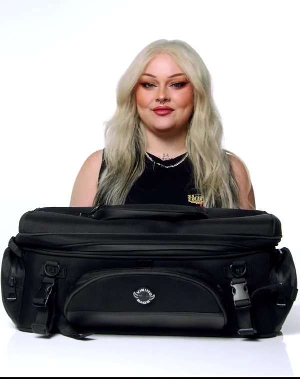 42L - Voyage Elite XL Ducati Motorcycle Sissy Bar Bag Video