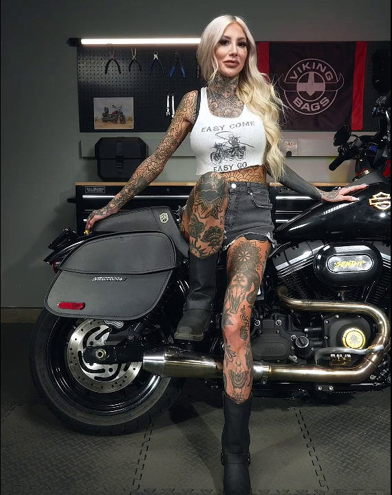 22L - Aegis Quick Mount Medium Shock Cutout Motorcycle Saddlebags Video