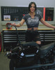 Iron Born Blade 25" Sissy Bar for Wide Seat w/ Foldable Rack for Harley Softail Low Rider FXLR Matte Black Video