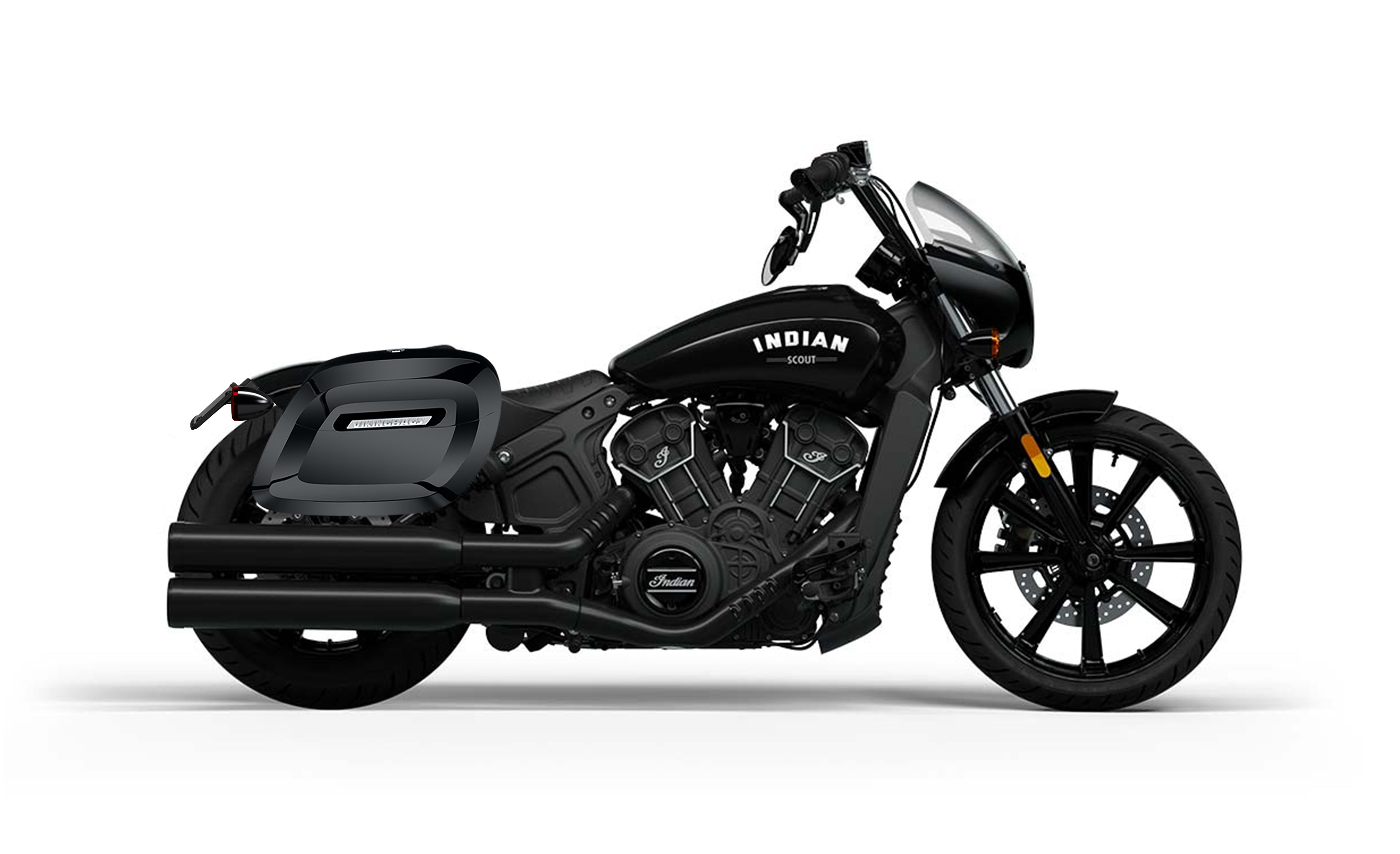 Viking 36L Raven Shock-Cut Indian Scout Rogue (2022-24) Painted