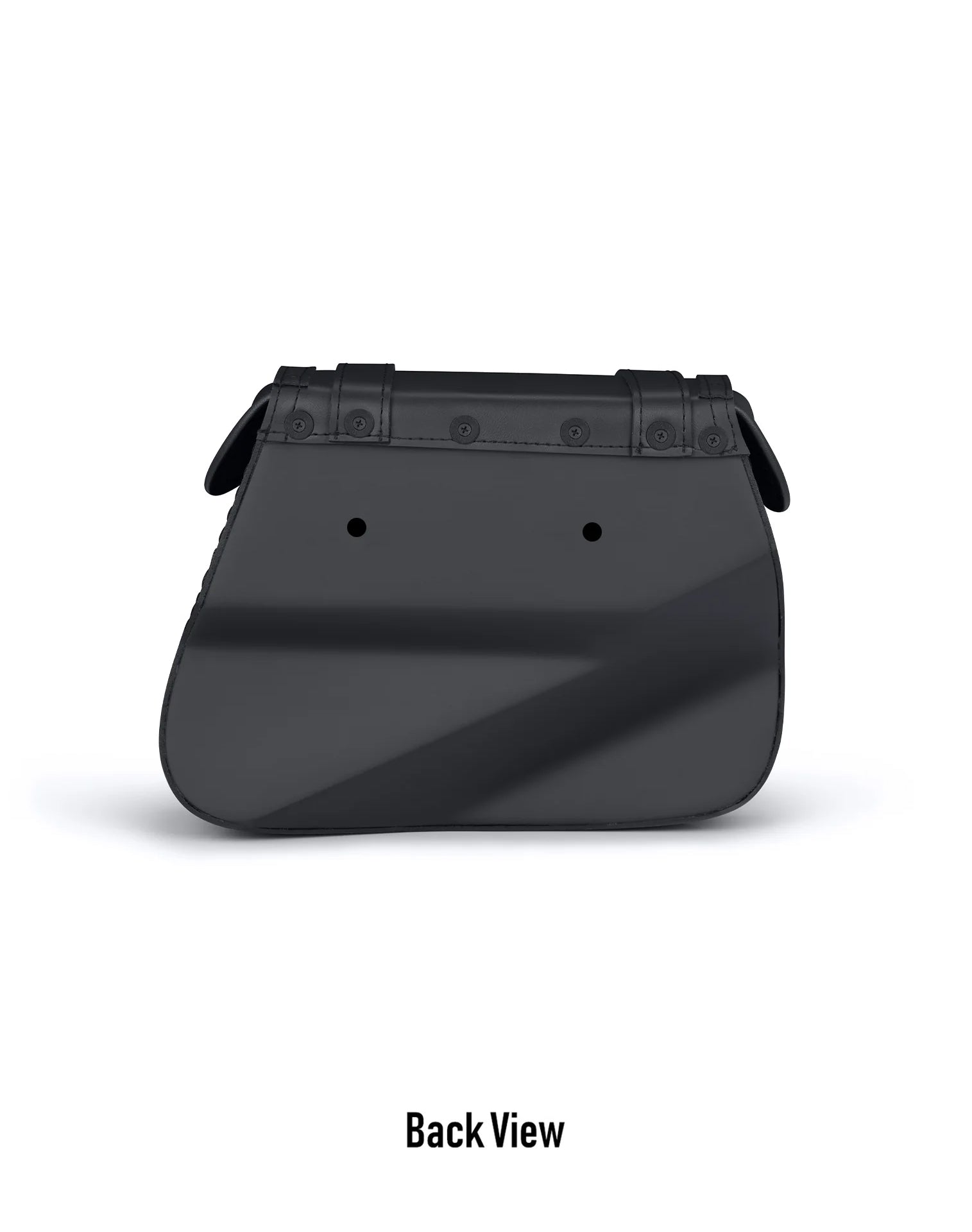 25L - SpiritBlade Large Indian Scout Leather Saddlebags Back View