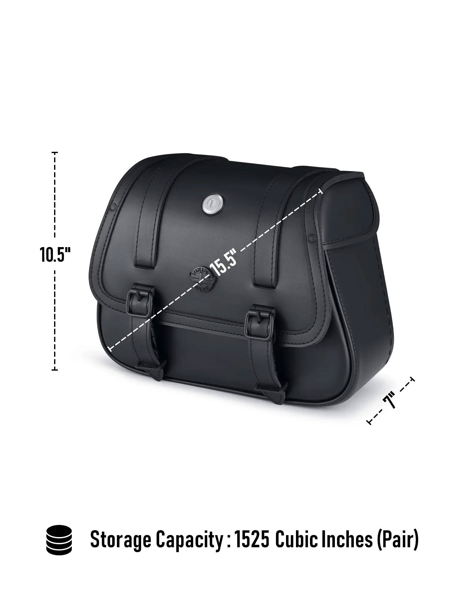 25L - SpiritBlade Large Indian Scout Sixty Leather Saddlebags Storage Capacity