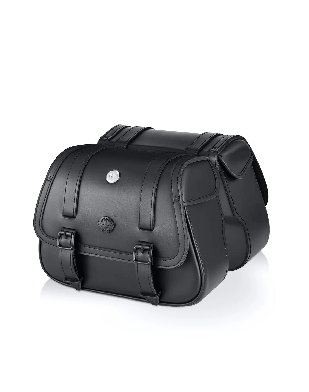 25L - SpiritBlade Medium Kawasaki Vulcan 900 Custom Motorcycle Leather Saddlebags Main View 