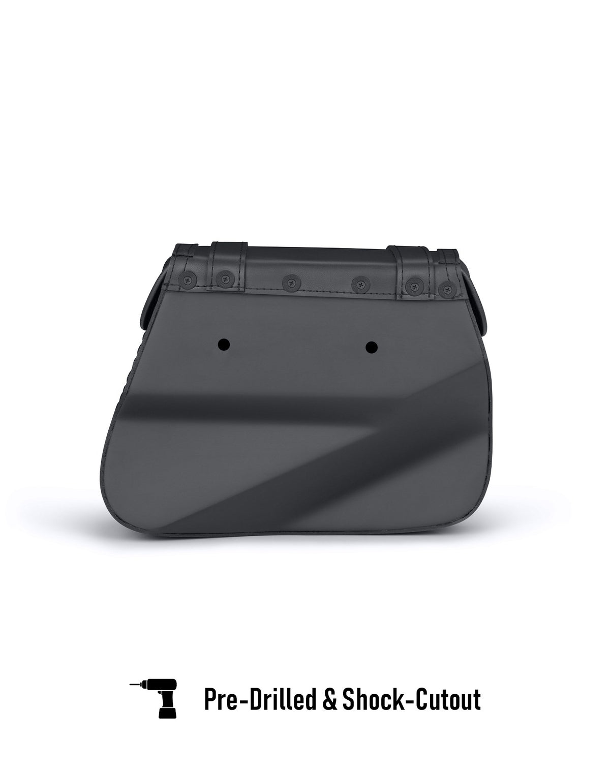 25L - SpiritBlade Medium Kawasaki Vulcan 900 Custom Motorcycle Leather Saddlebags Pre-Drilled & Shock-Cutout