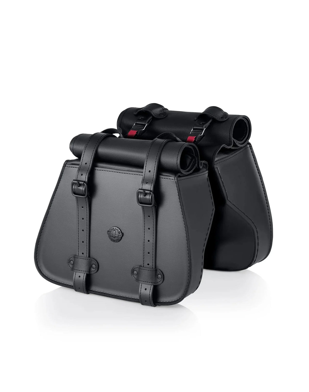 30L - SpiritBlade Roll-Top Large Kawasaki Vulcan 900 Custom Motorcycle Leather Saddlebags Main View