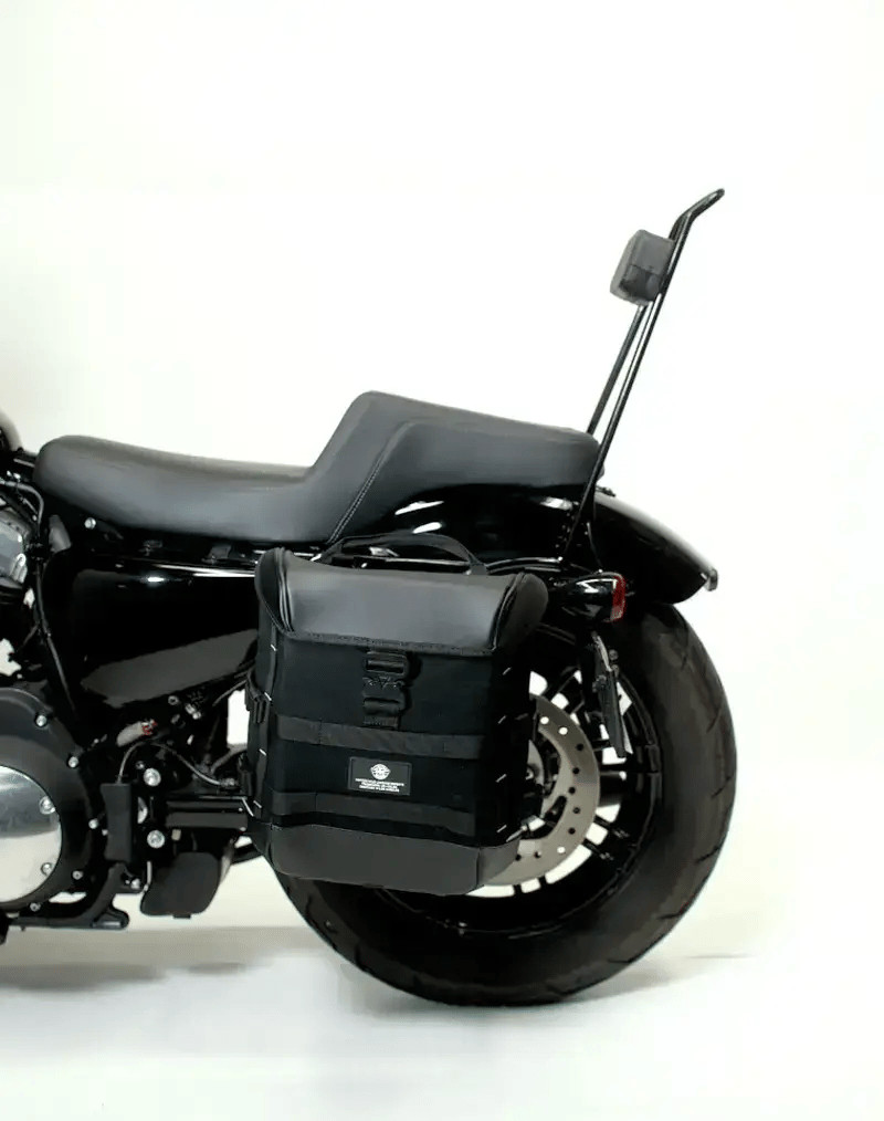 15L - Incognito Quick Mount Medium Solo Saddlebag (Left Only) for Harley Sportster 1200 Roadster XL1200CX