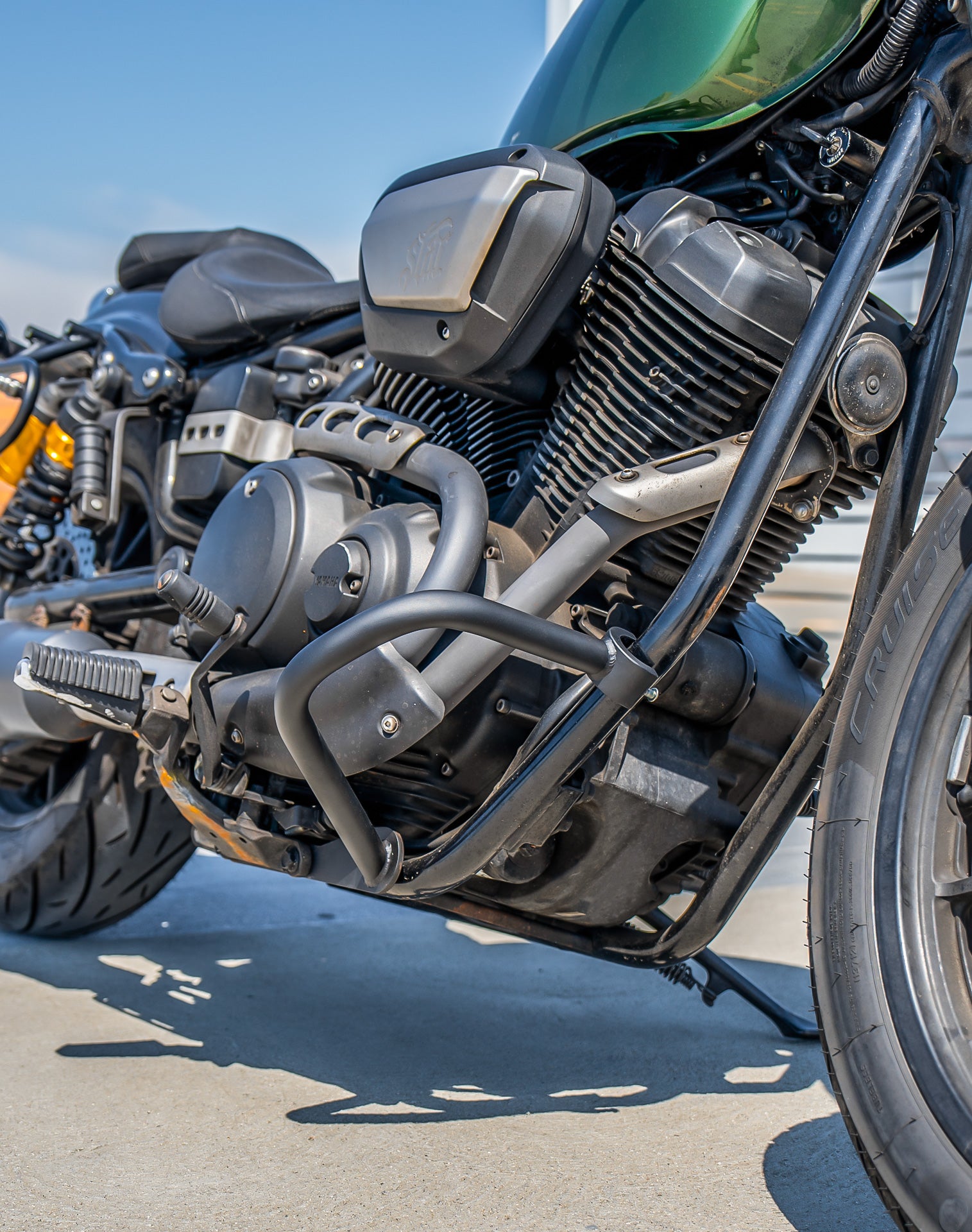 Viking Valguard Yamaha Bolt Crash Bar/Engine Guard Matte Black Lifestyle