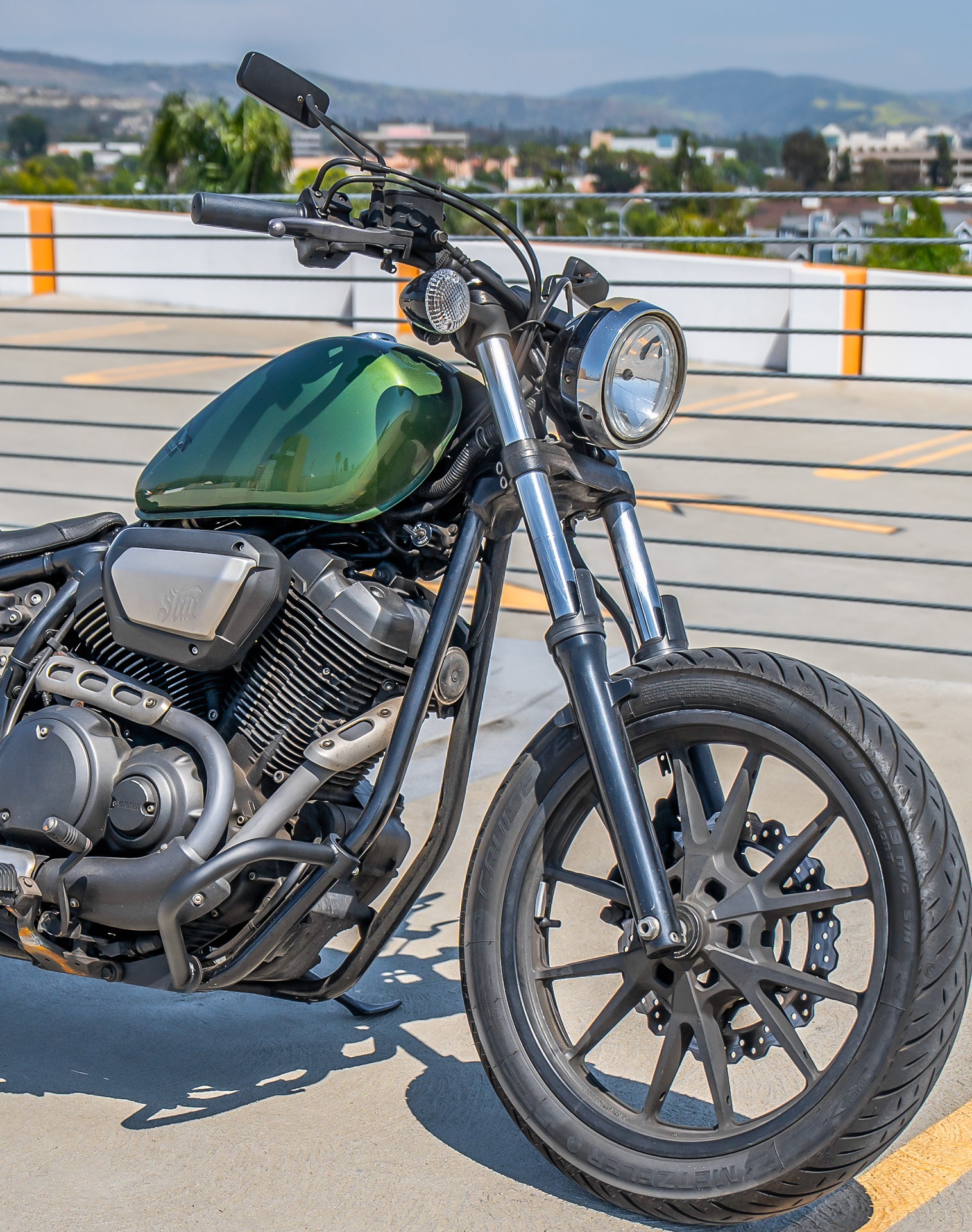 Viking Valguard Yamaha Bolt Crash Bar/Engine Guard Matte Black Lifestyle