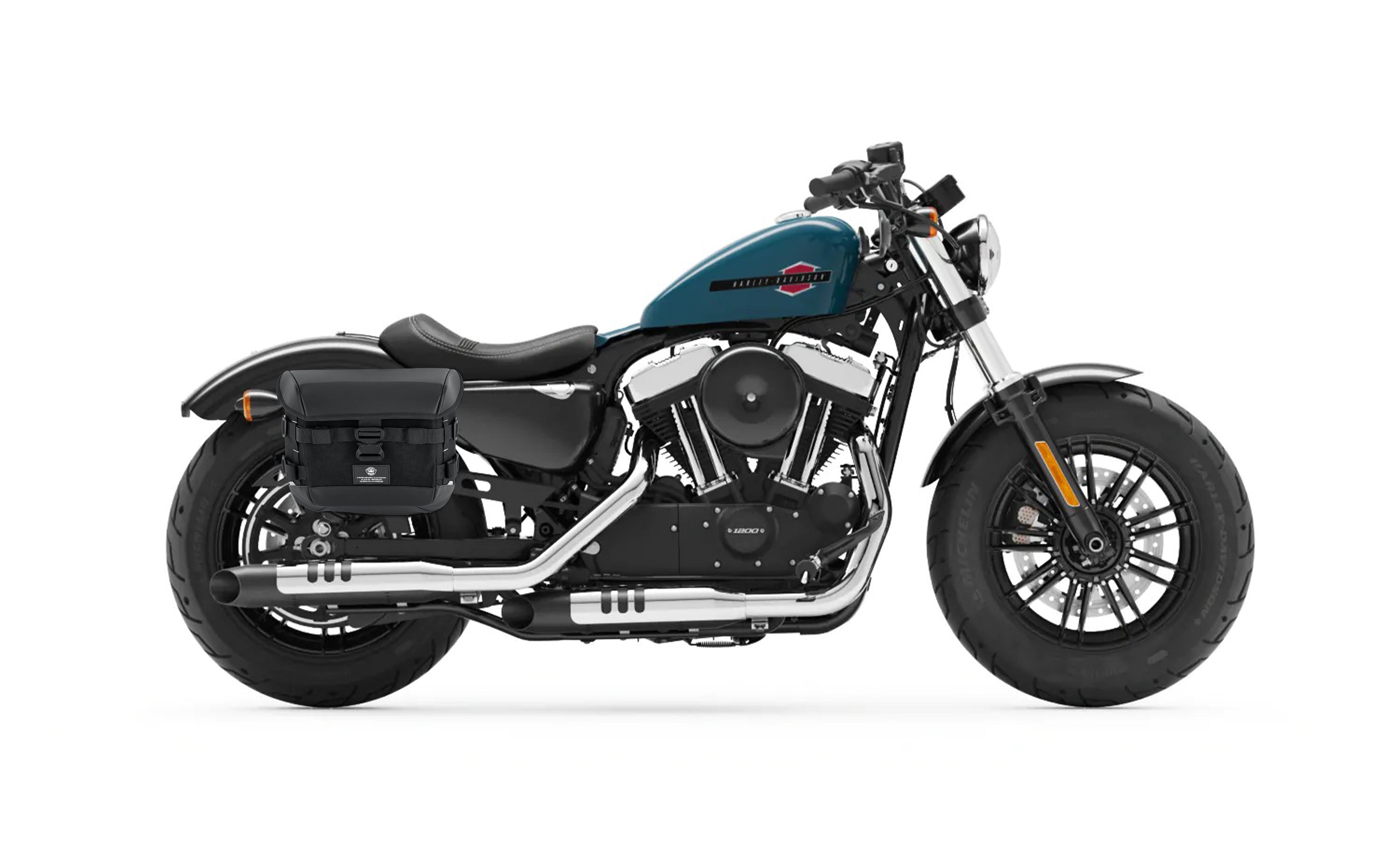 Viking 10L Incognito Quick Mount Small Solo Motorcycle Saddlebag 