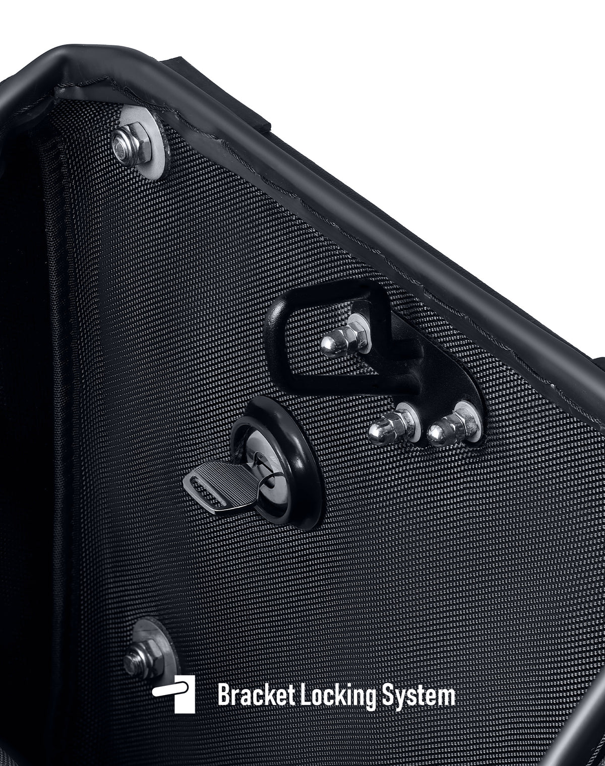 12L - Stormclad Quick-Mount Medium Hard Solo Saddlebag (Left Only) for Harley Softail Fat Bob FXFB/S