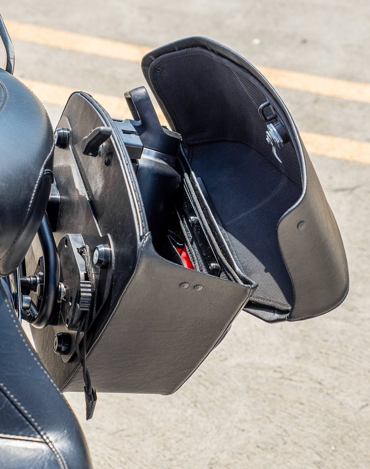 12L - Stormclad Quick Mount Honda VTX 1300 C Leather Saddlebags (Left Only)