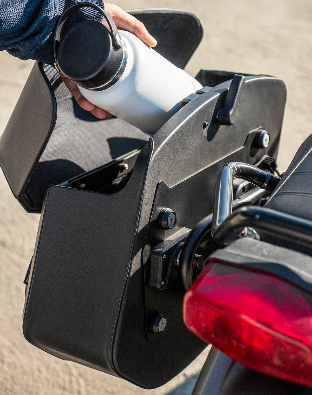 12L - Stormclad Quick Mount Medium Royal Enfield Scram 411 Hard Solo Saddlebag (Left Only)