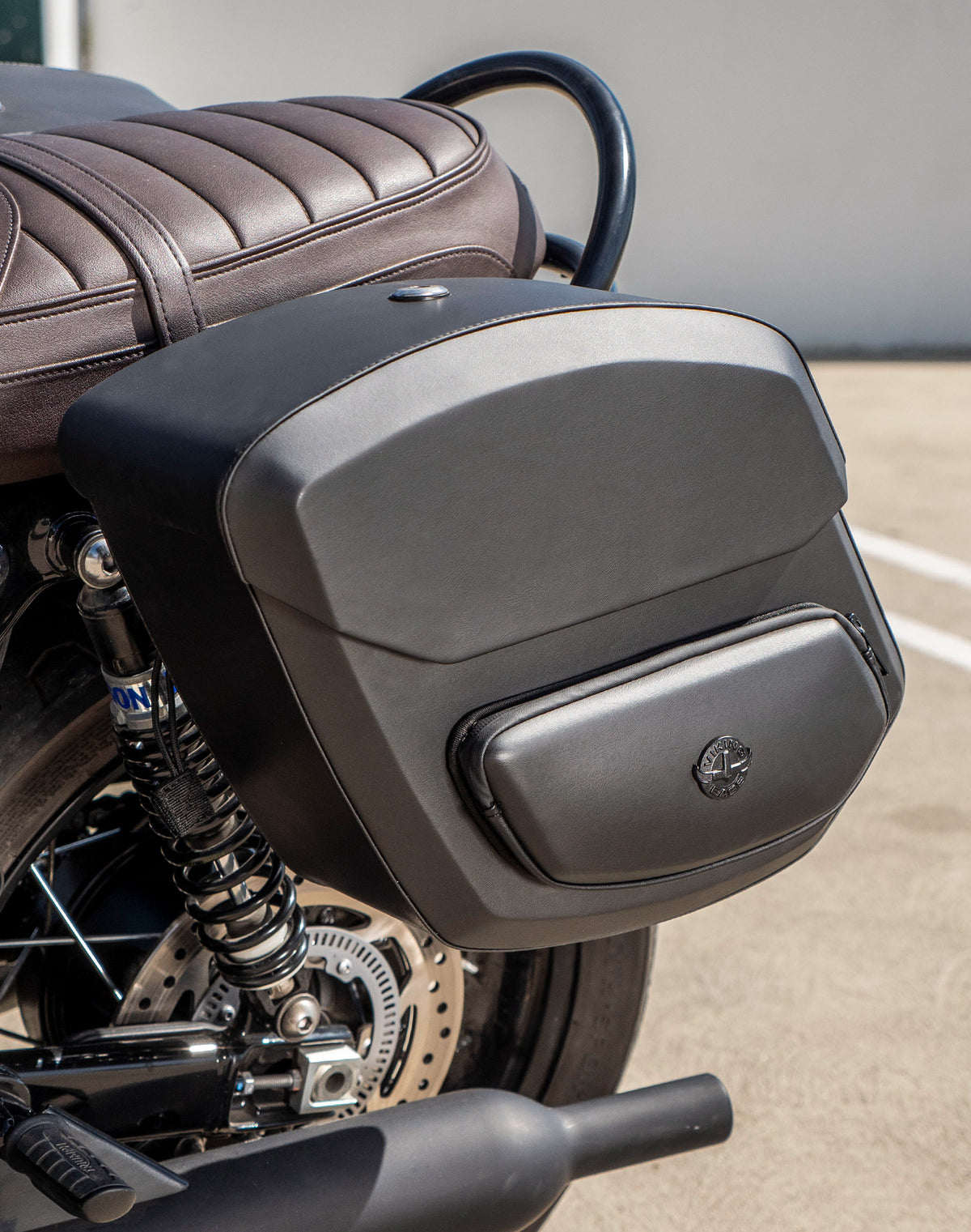 12L - Stormclad Quick Mount Medium Triumph Bonneville T100 Hard Solo Saddlebag (Left Only)