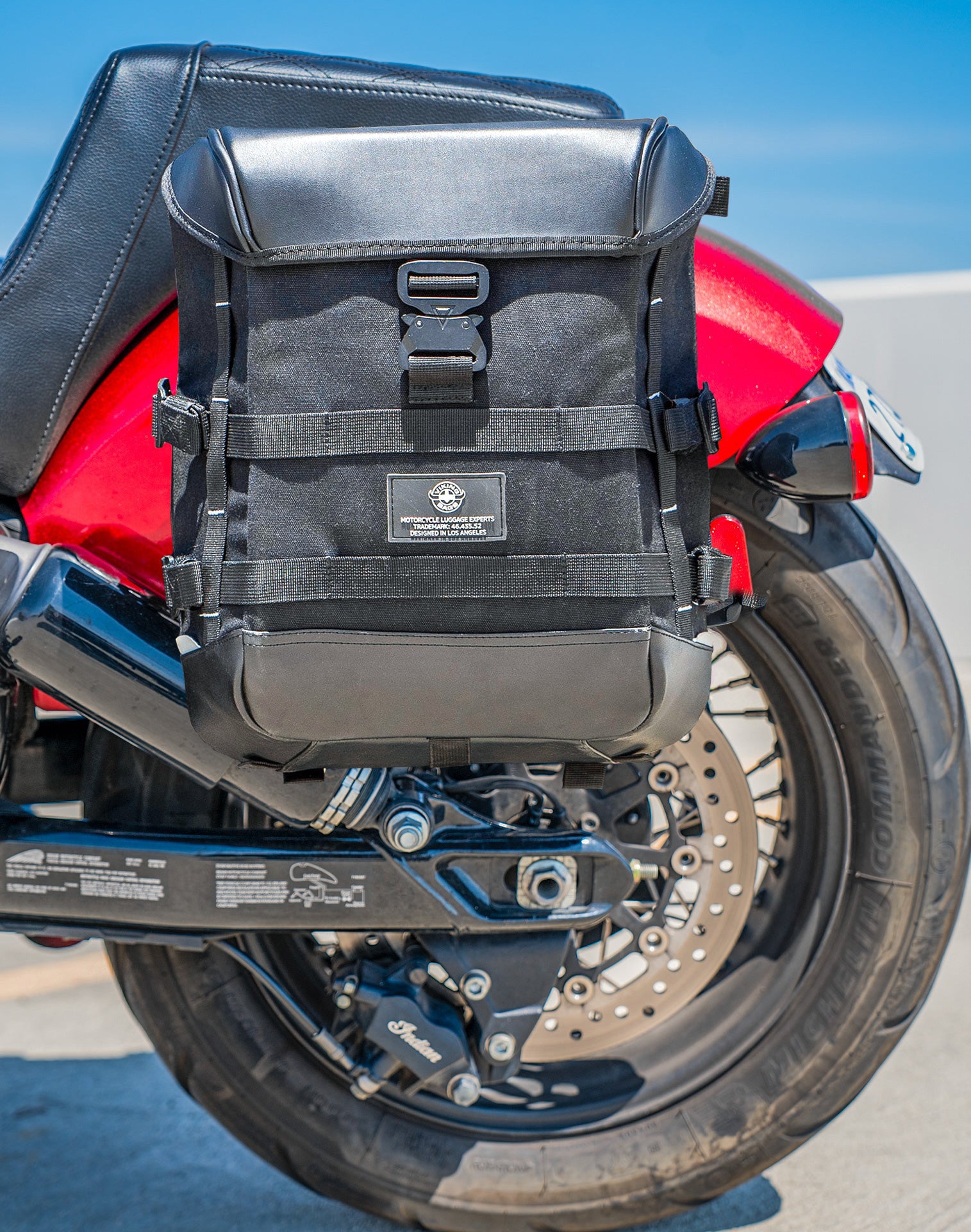 15L - Incognito Quick-Mount Medium Indian Chief (2022+) Solo Saddlebag (Left Only) Lifestyle