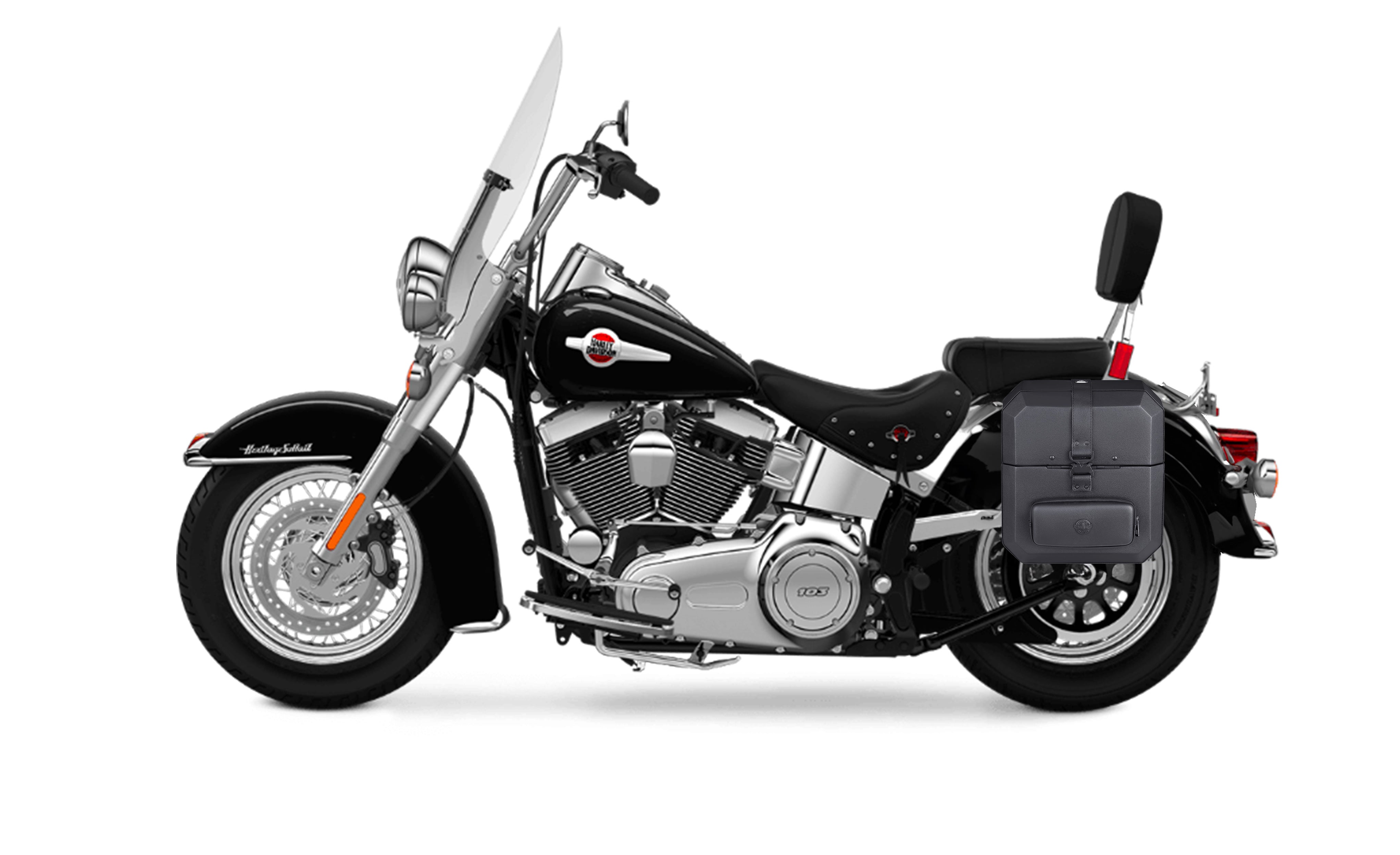 Viking 15L Outlaw Quick-Mount Medium Hard Solo Saddlebag (Left