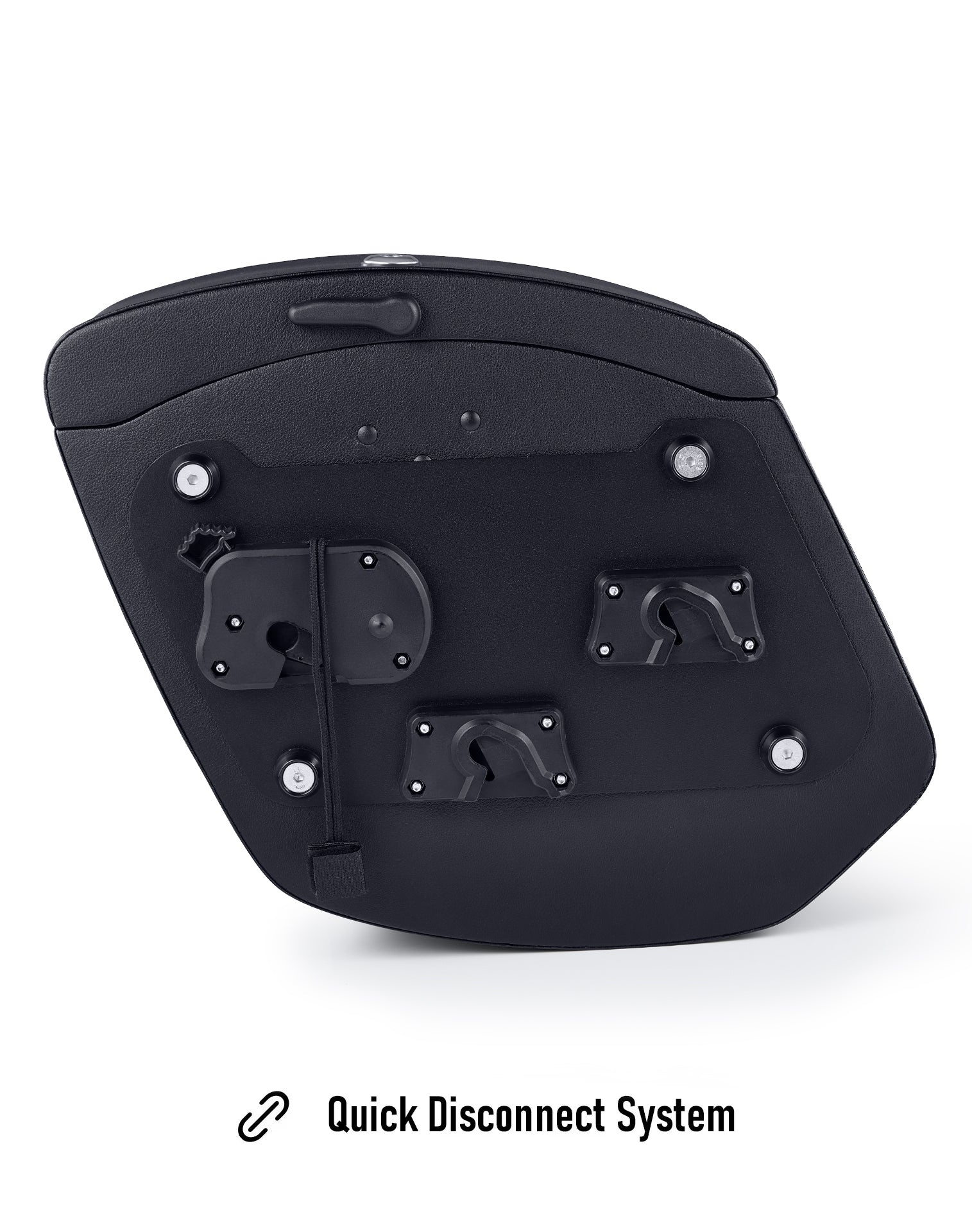 12L - Ironclad Quick Mount Medium Harley Sportster Iron 1200 Hard Solo Saddlebag (Left Only) Quick Disconnect System