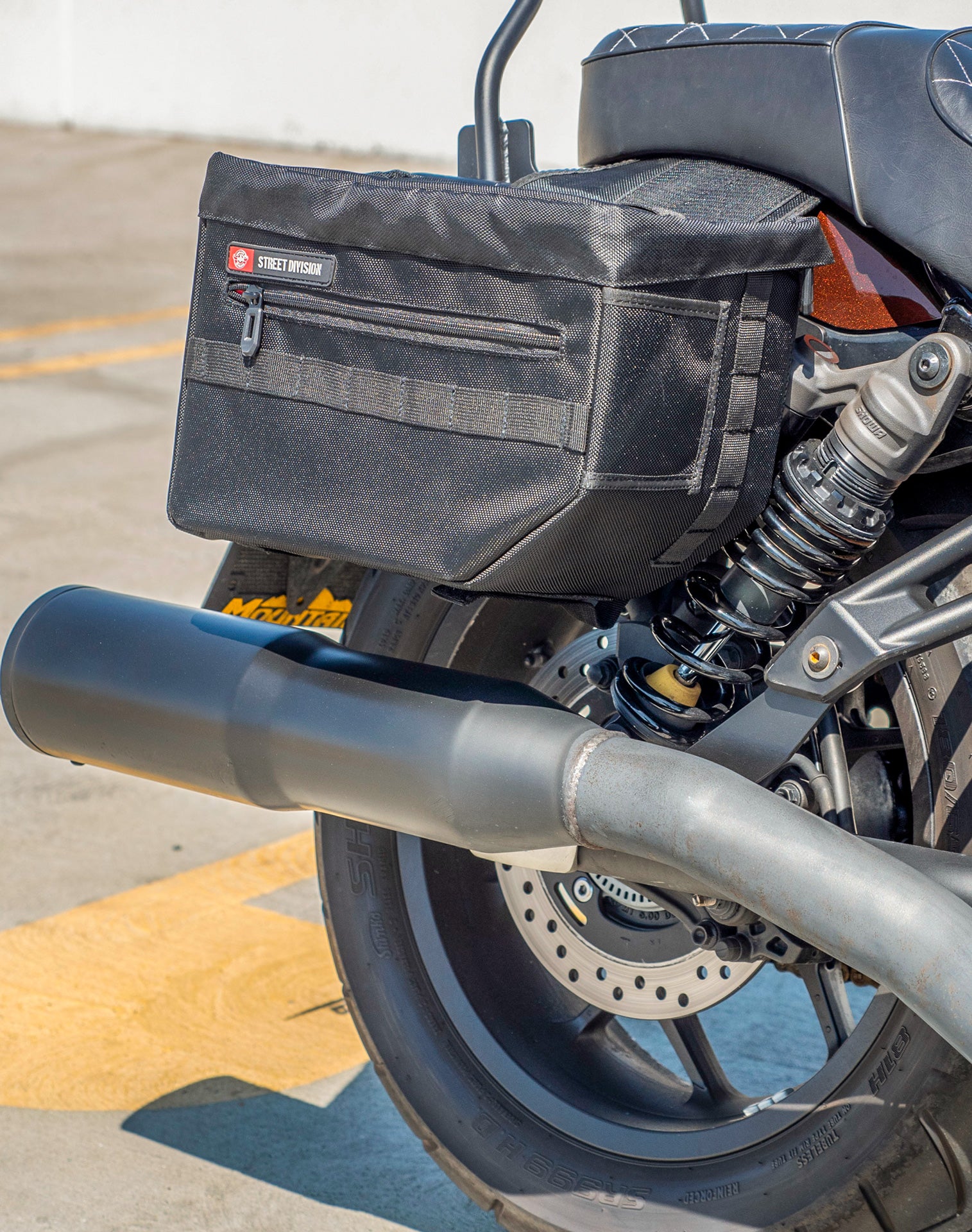 18L - Patriot Large Honda Rebel 1100 Motorcycle Throw Over Saddlebags v3