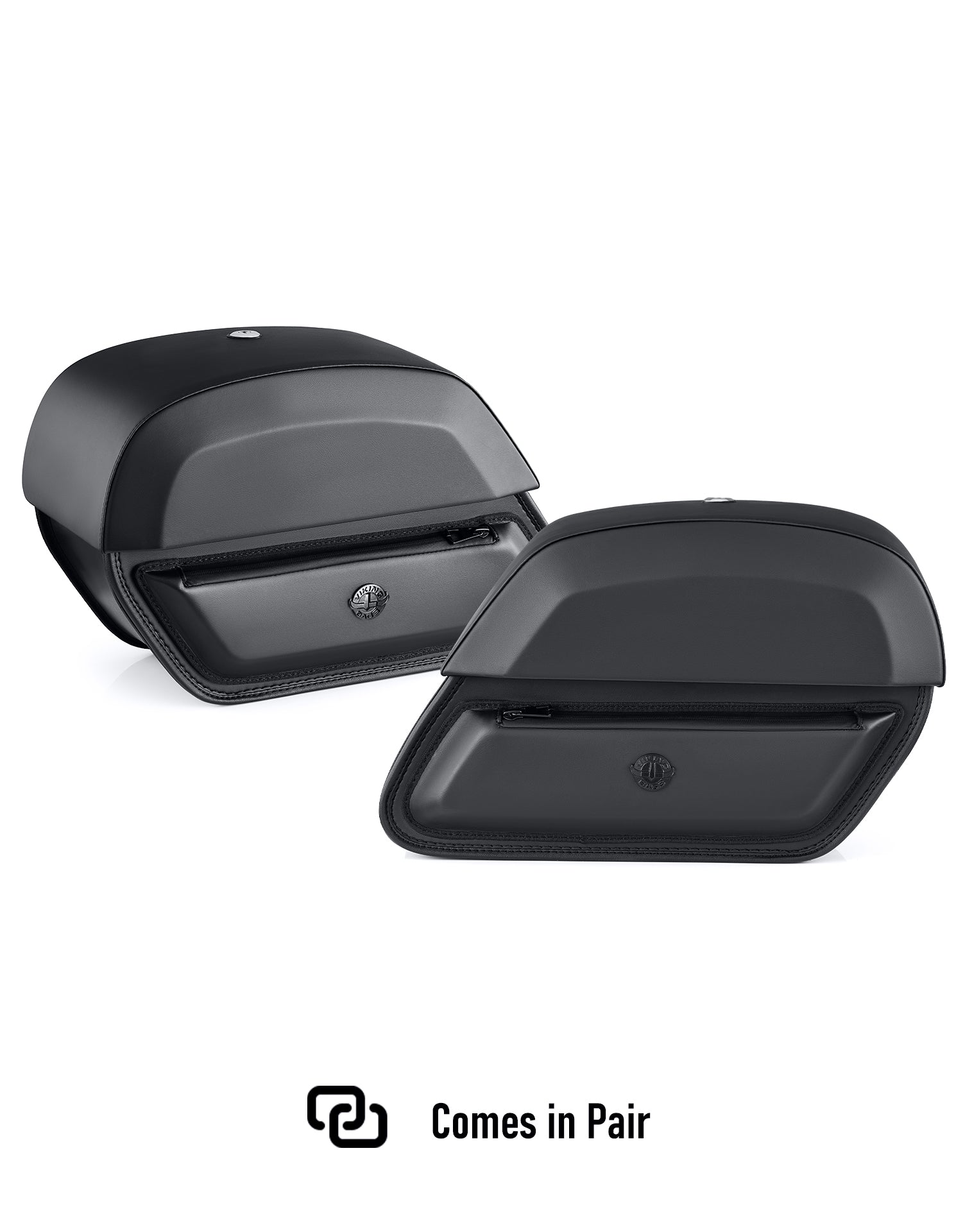 28L - Pantheon Medium Quick-Mount Motorcycle Saddlebags For Harley Softail Deadwood Comes in Pair
