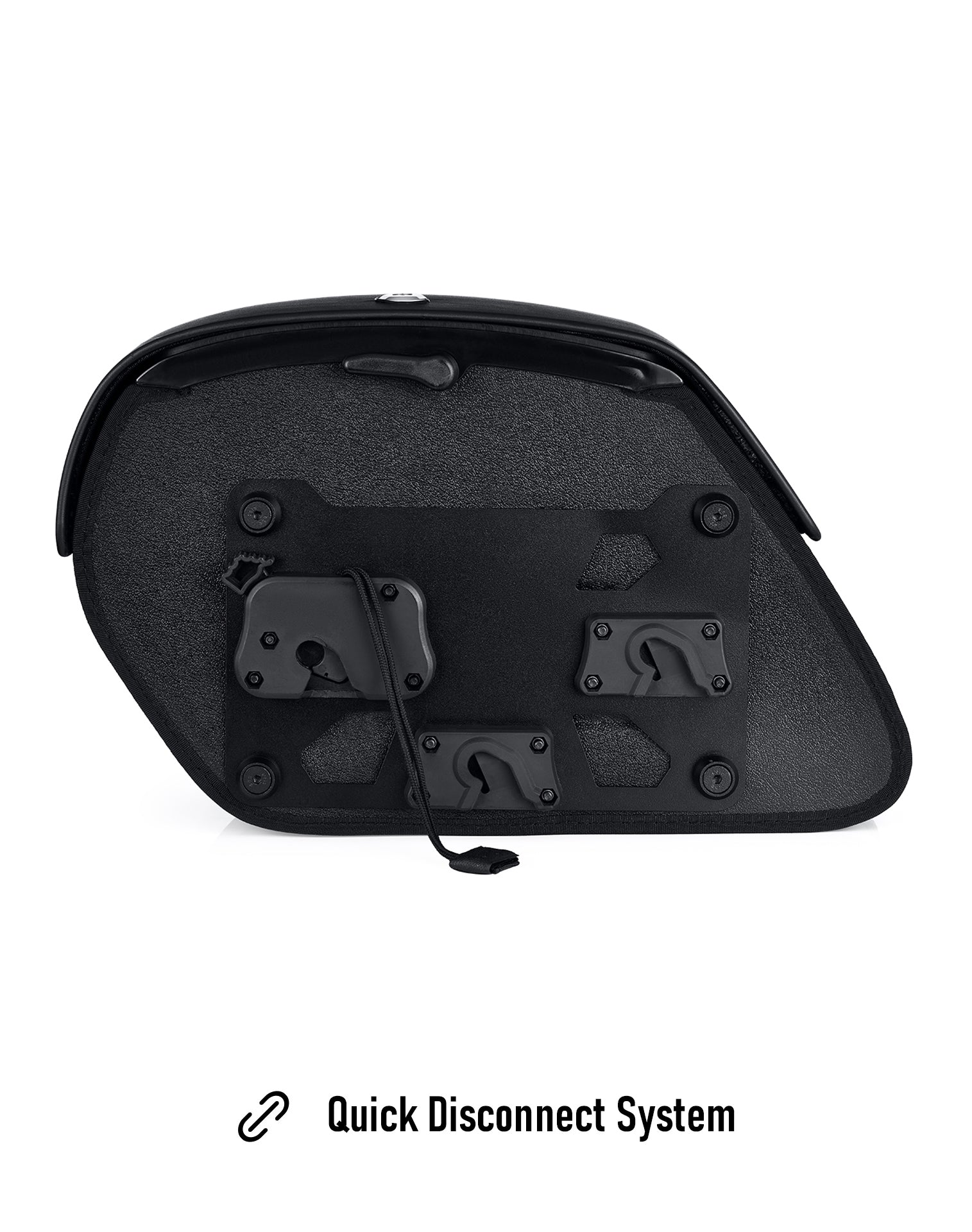 28L - Pantheon Medium Quick-Mount Motorcycle Saddlebags For Harley Softail Deadwood Quick Disconnect System