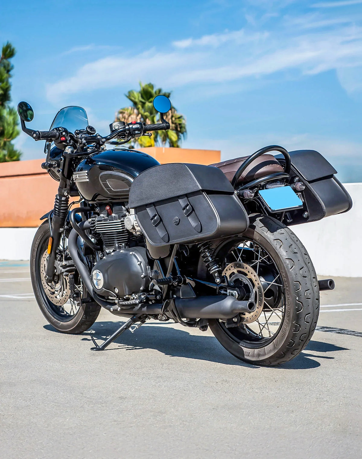 28L - Baelor Medium Quick Mount Triumph Bonneville T100 Motorcycle Saddlebags