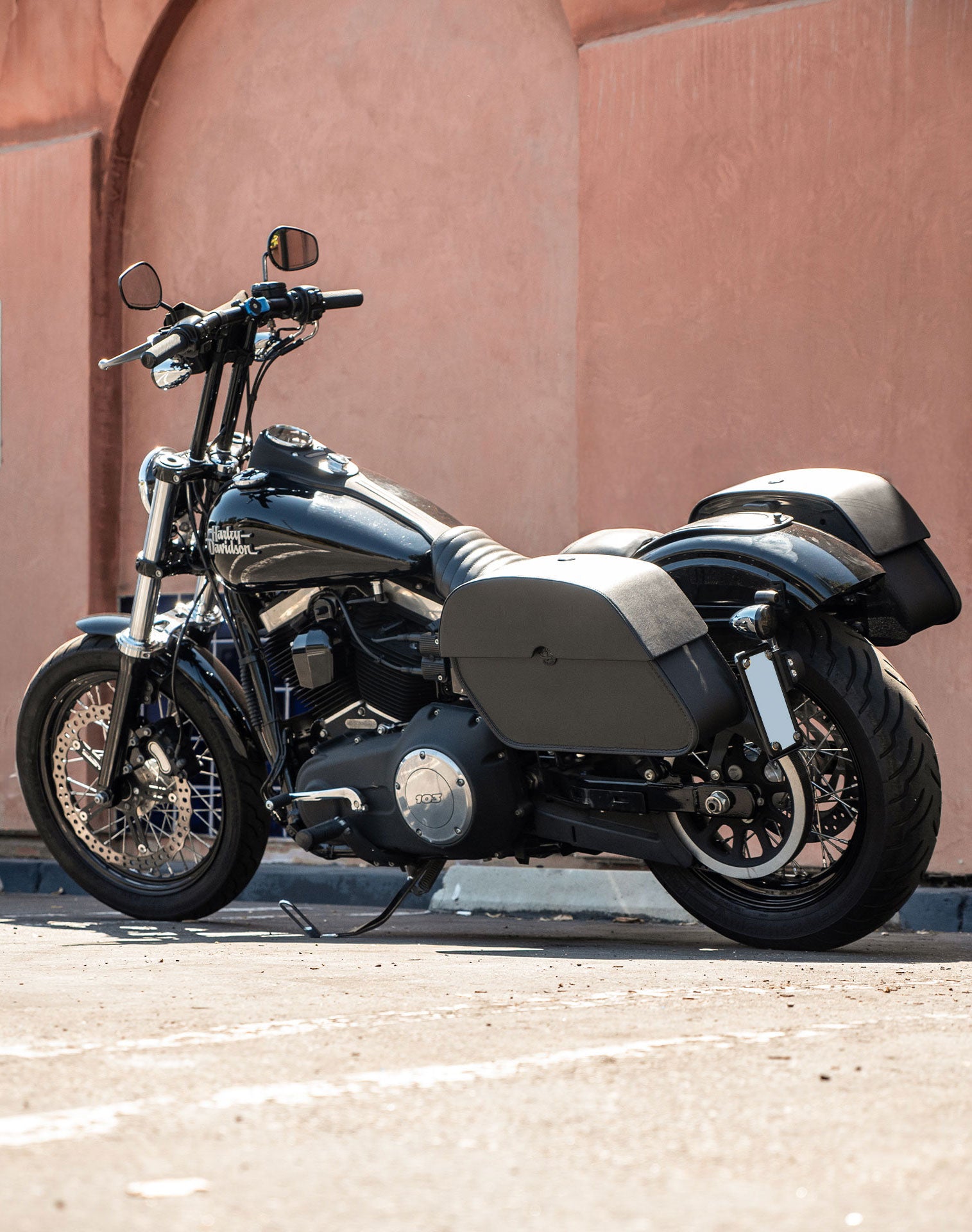 Leather Saddlebags Harley Davidson Dyna Hard Saddlebags Hard