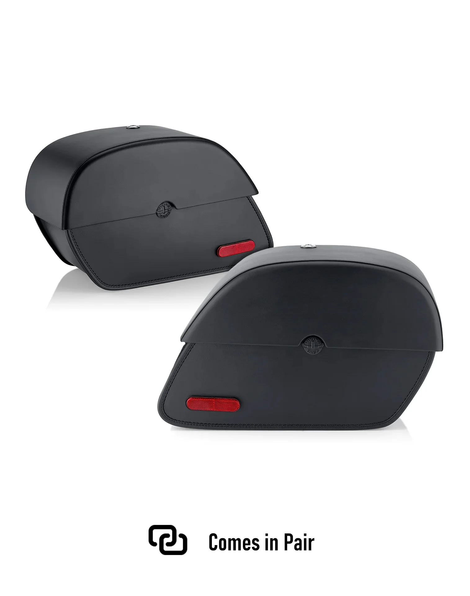 28L - Panzer Medium Quick-Mount Leather Saddlebags For Harley Softail Deadwood Comes in Pair