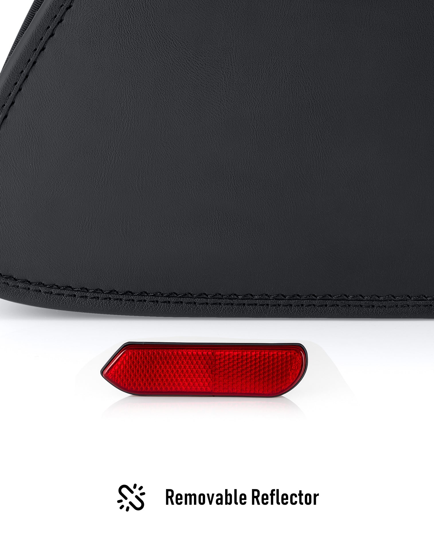 28L - Panzer Medium Quick-Mount Leather Saddlebags For Harley Softail Deadwood Removable Reflector
