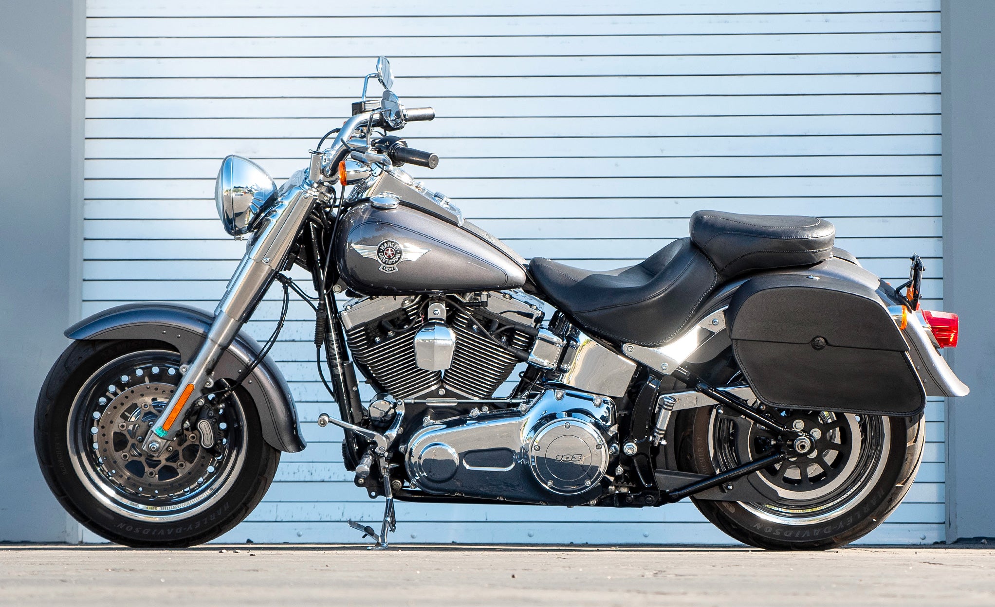 Harley Davidson Softail Fat Boy FLSTF/I Saddlebags - Viking Bags USA