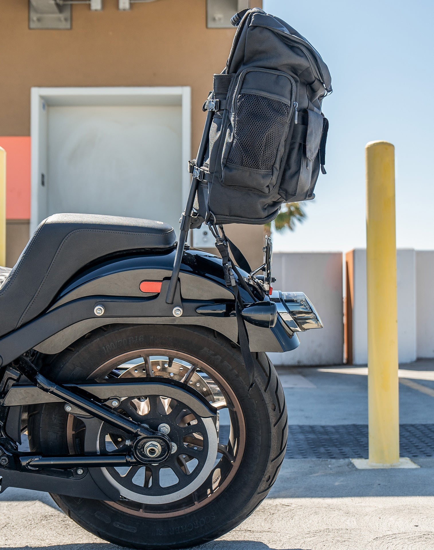 32L - Trident Large Royal Enfield Motorcycle Backpack Lifestyle Vertical