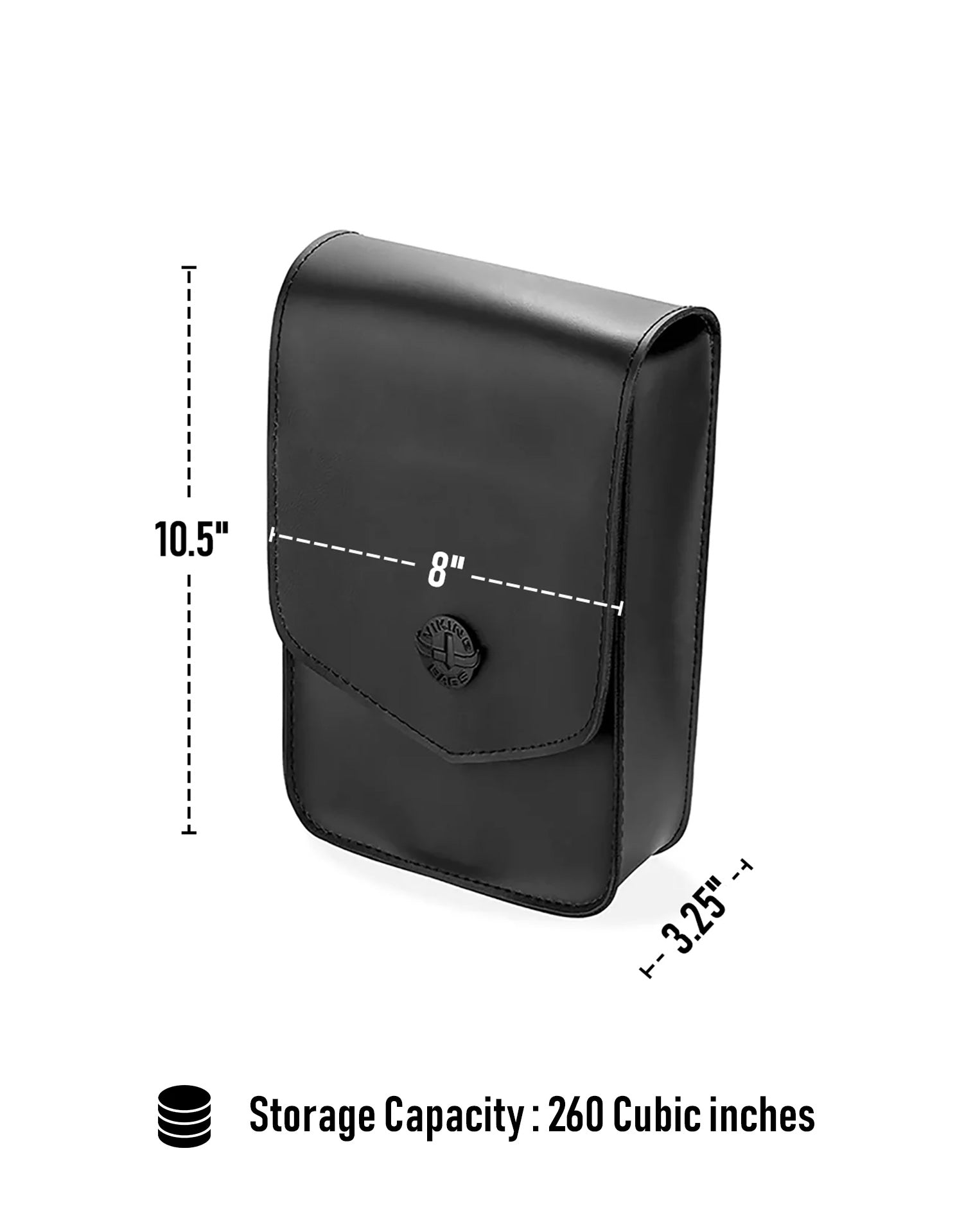 4L - Dark Age Small Ducati Motorcycle Sissy Bar Bag Storage Capacity