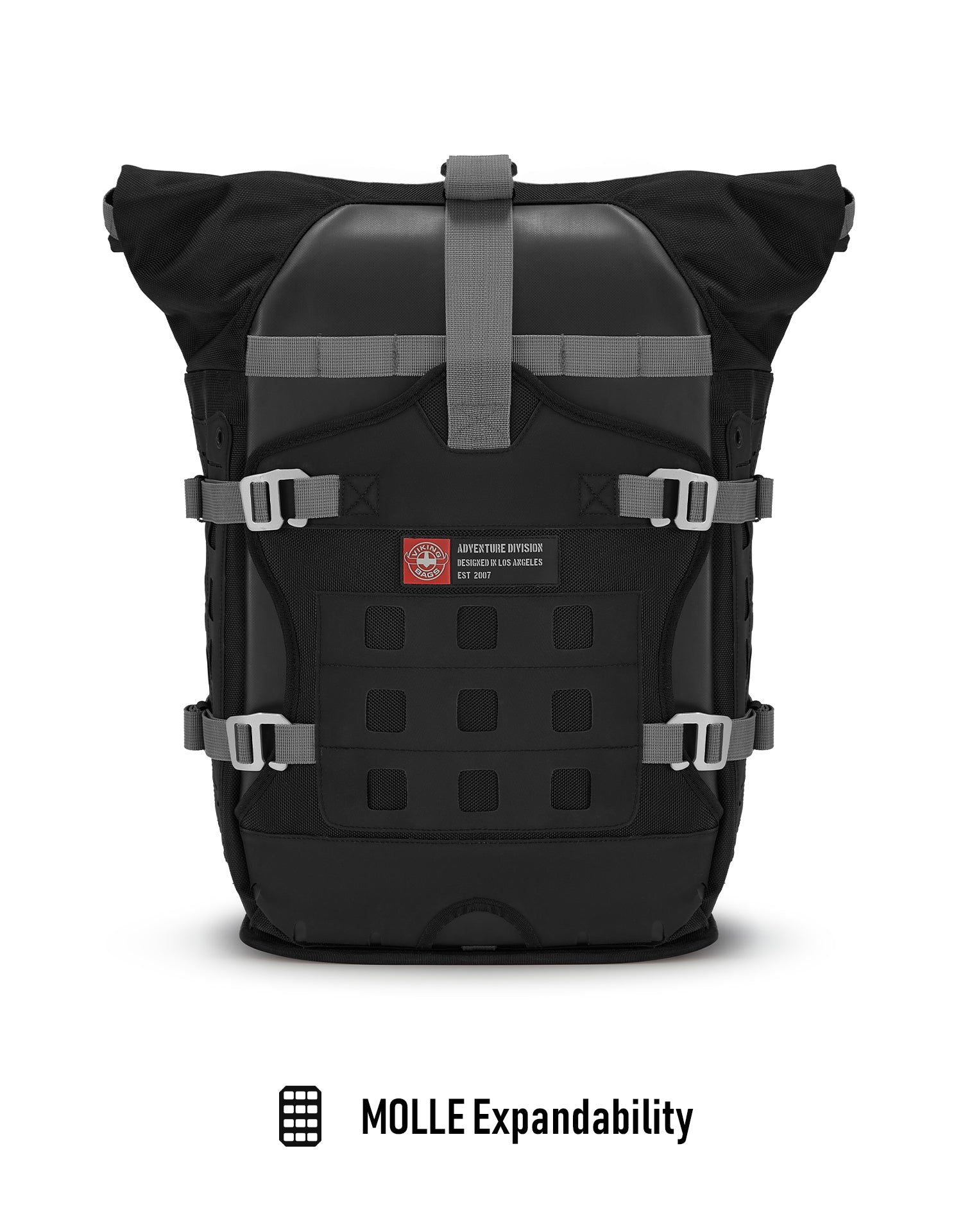 60L - Apex Large Kawasaki Versys 1100 ADV Touring Panniers Molle Expandability