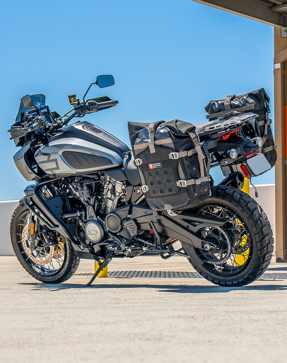 Viking 60L Apex Large Adventure Touring Panniers for Harley Pan America ...