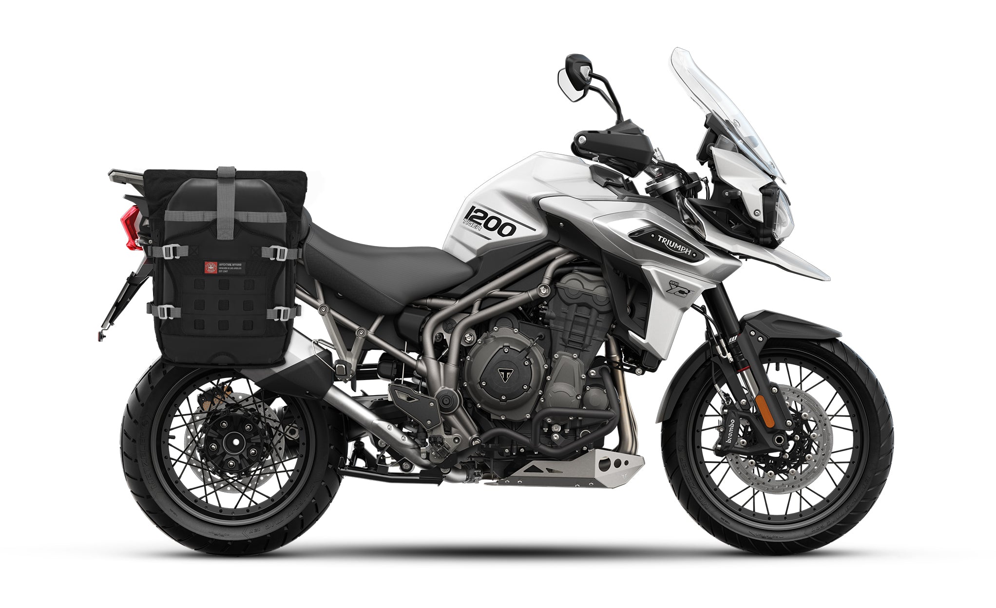 60L - Apex Triumph Tiger 1200 ADV Touring Panniers Bag on Bike @expand
