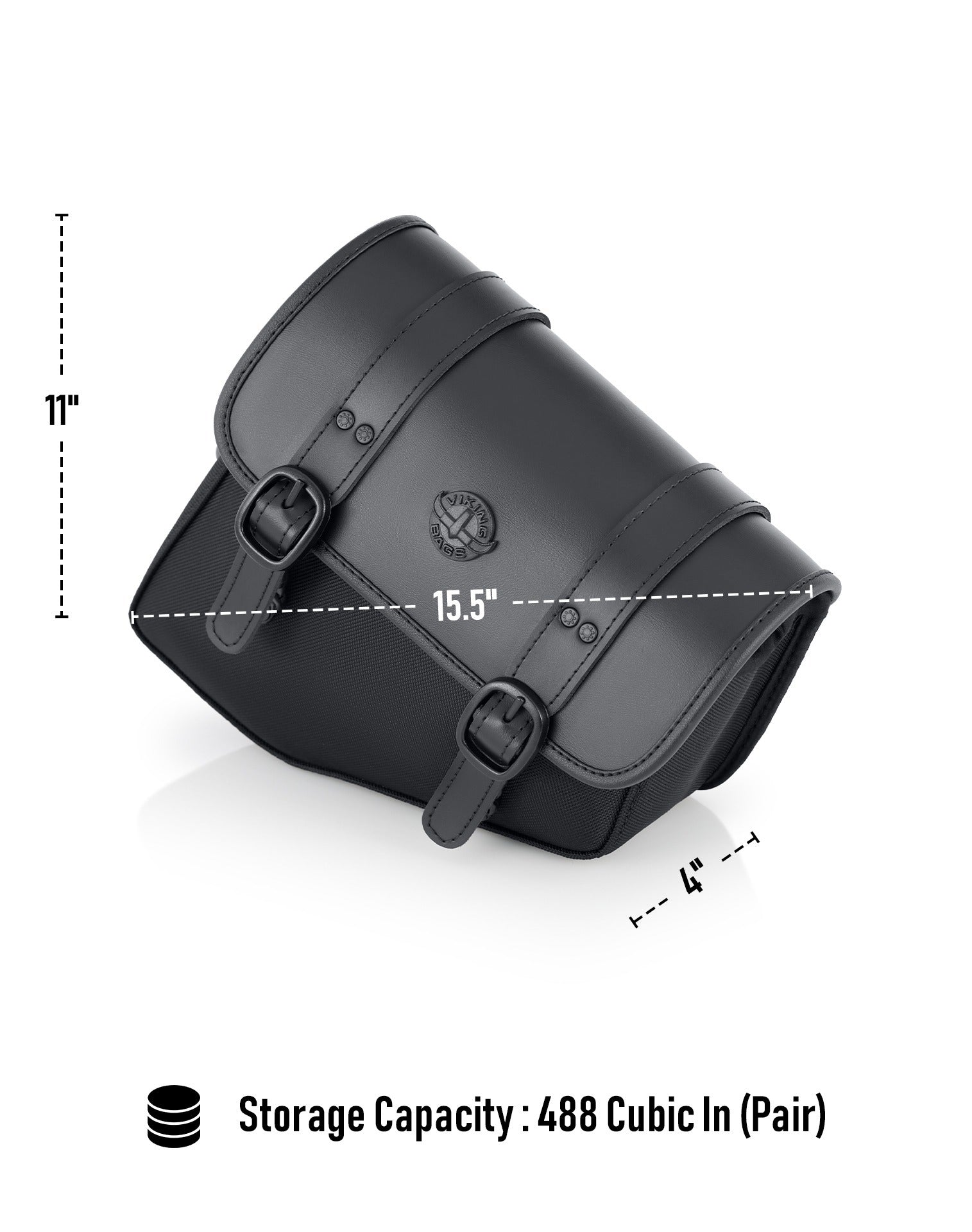 8L - Pony Indian 101 Scout 2025+ Leather Motorcycle Saddlebags Storage Capacity