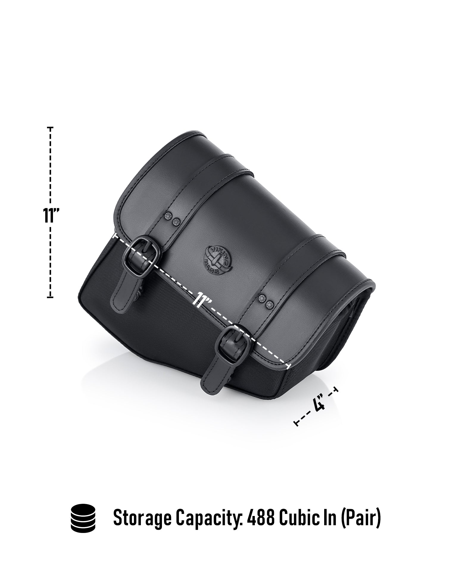 8L - Pony Indian Scout Sixty Classic 2025 Leather Motorcycle Saddlebags Storage Capacity