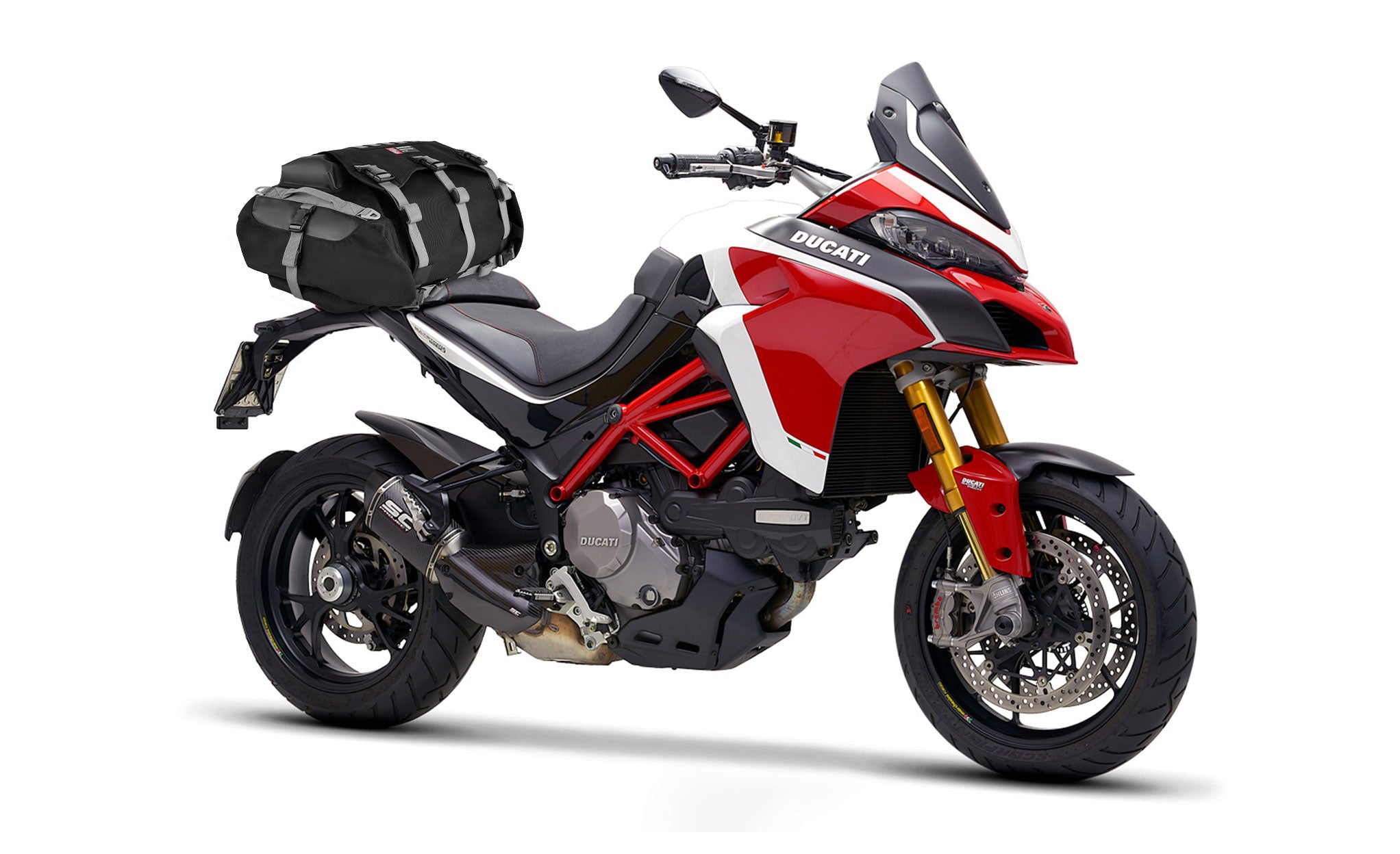 40L - Apex Ducati Adventure Touring Backpack on Bike @expand