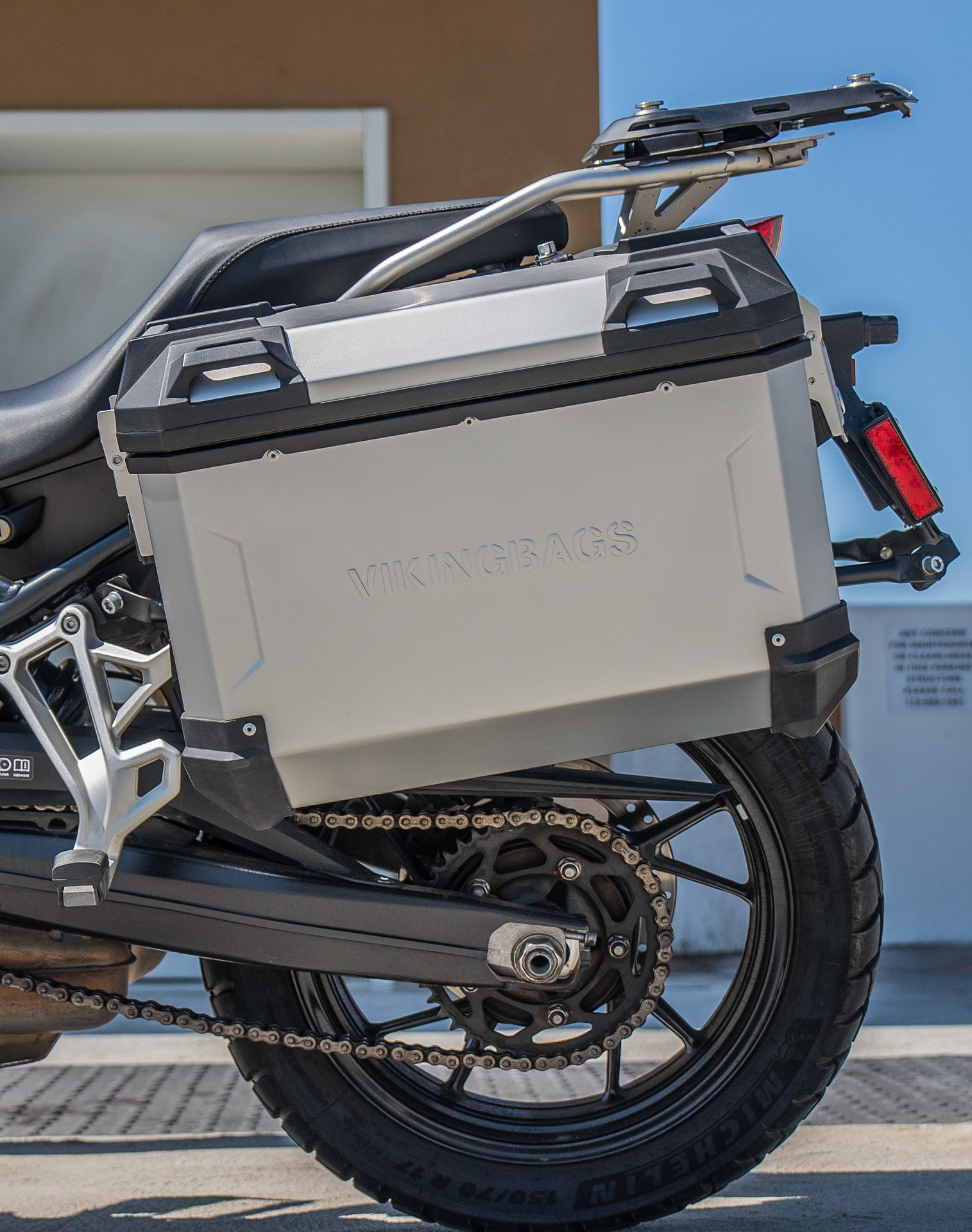 45L - Apex XL BMW F 750 GS Aluminum Side Cases Silver Lifestyle 2