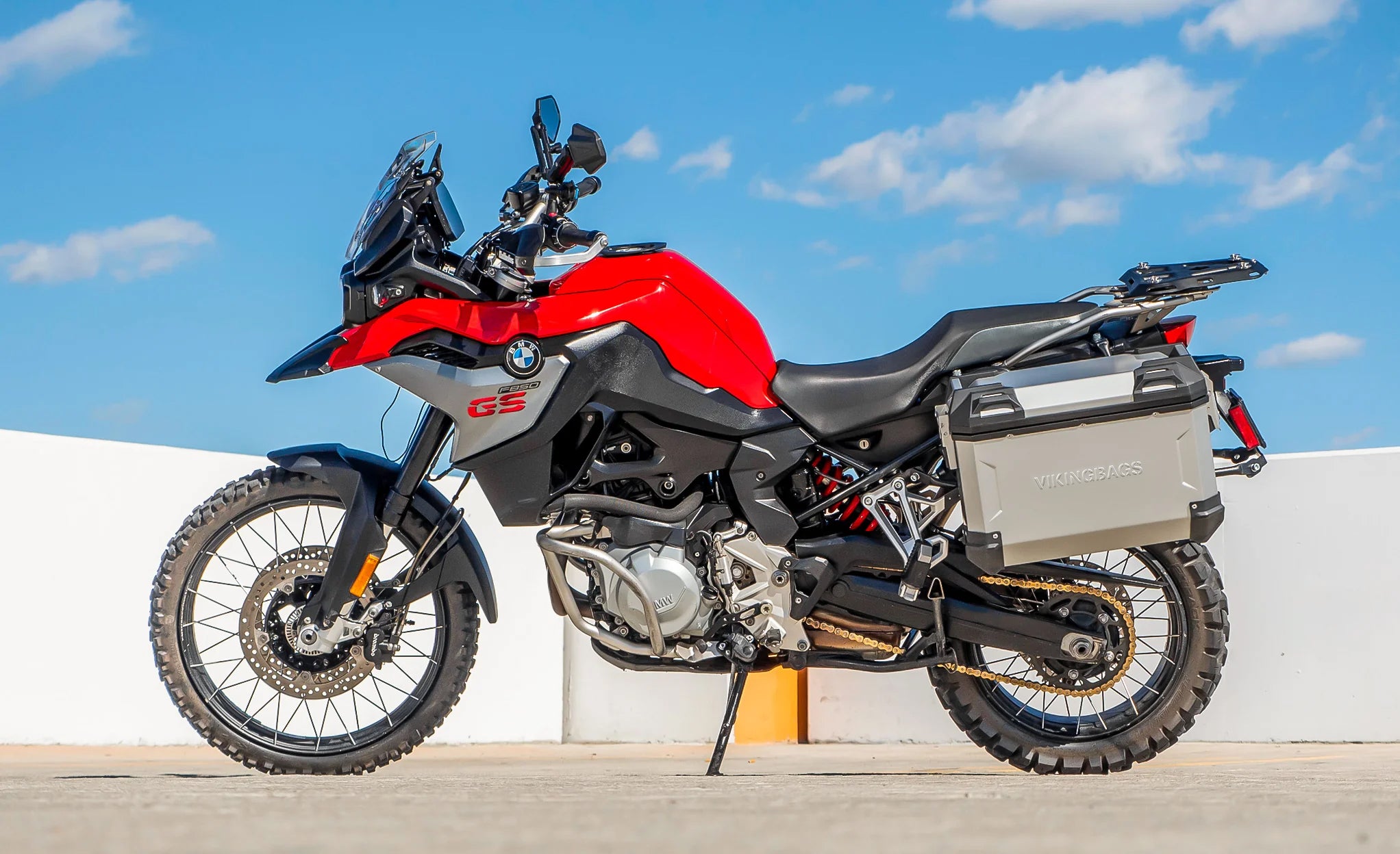 Viking Apex Silver XL BMW F 850 GS Motorcycle Aluminum Side Cases