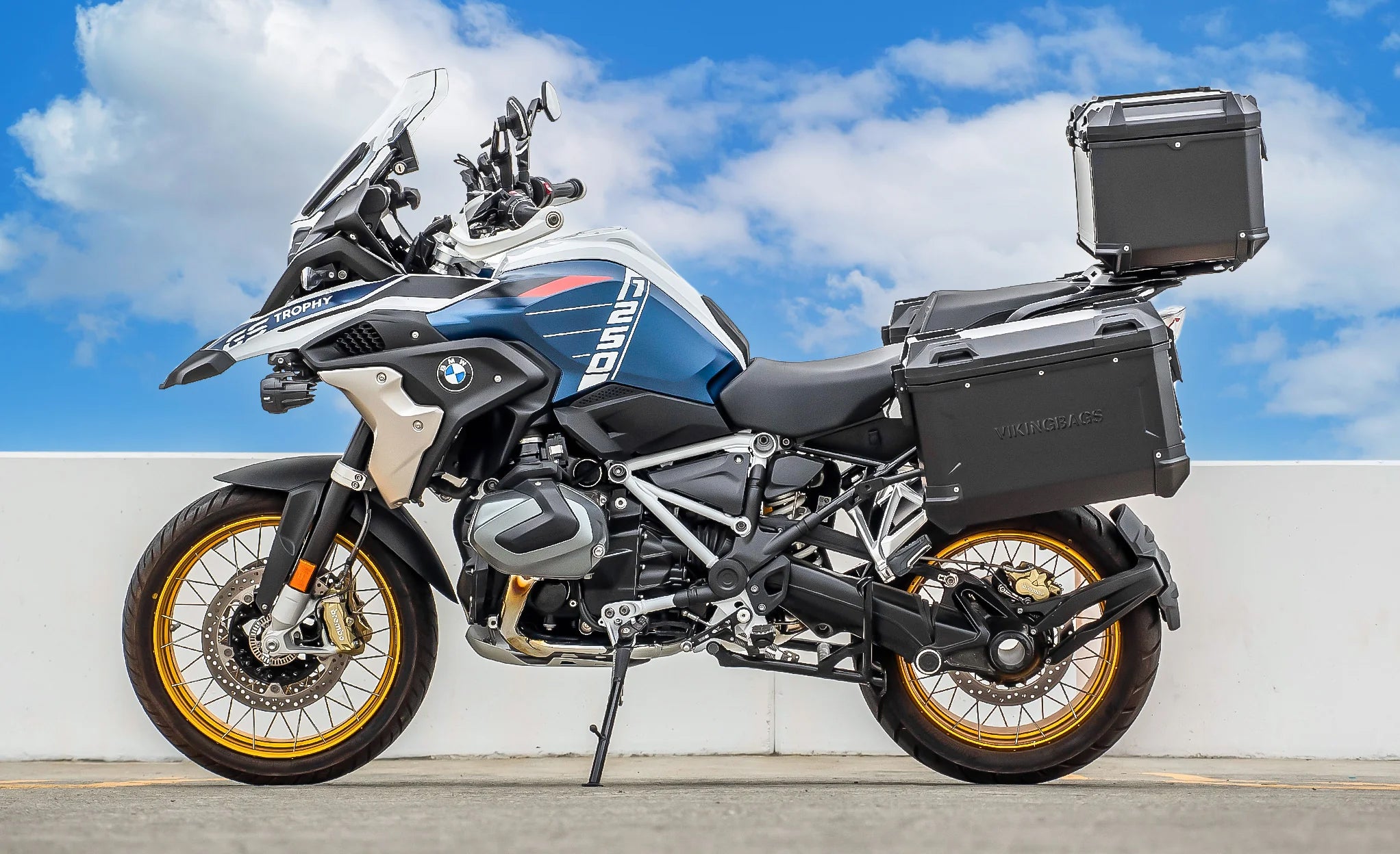  R1250GS Adventure アルミケース3点セット（ブラック） Viking Apex 38L Black Extra Large BMW GS 1250 ADV Touring Top Case