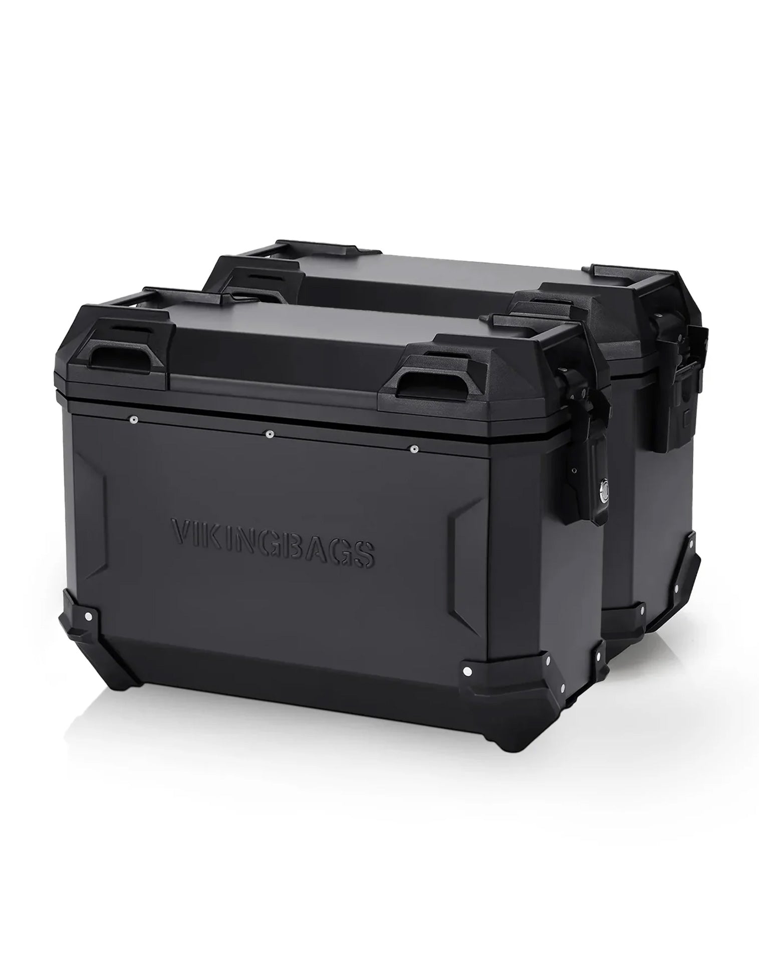 45L - Apex XL Honda CRF1000L Africa Twin/Adv Sports Aluminum Side Cases Black Main View