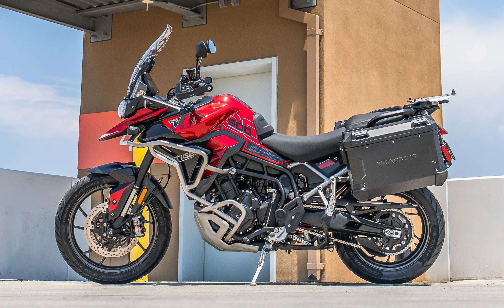 Viking Apex Black XL Triumph Tiger 900 Aluminum Side Cases