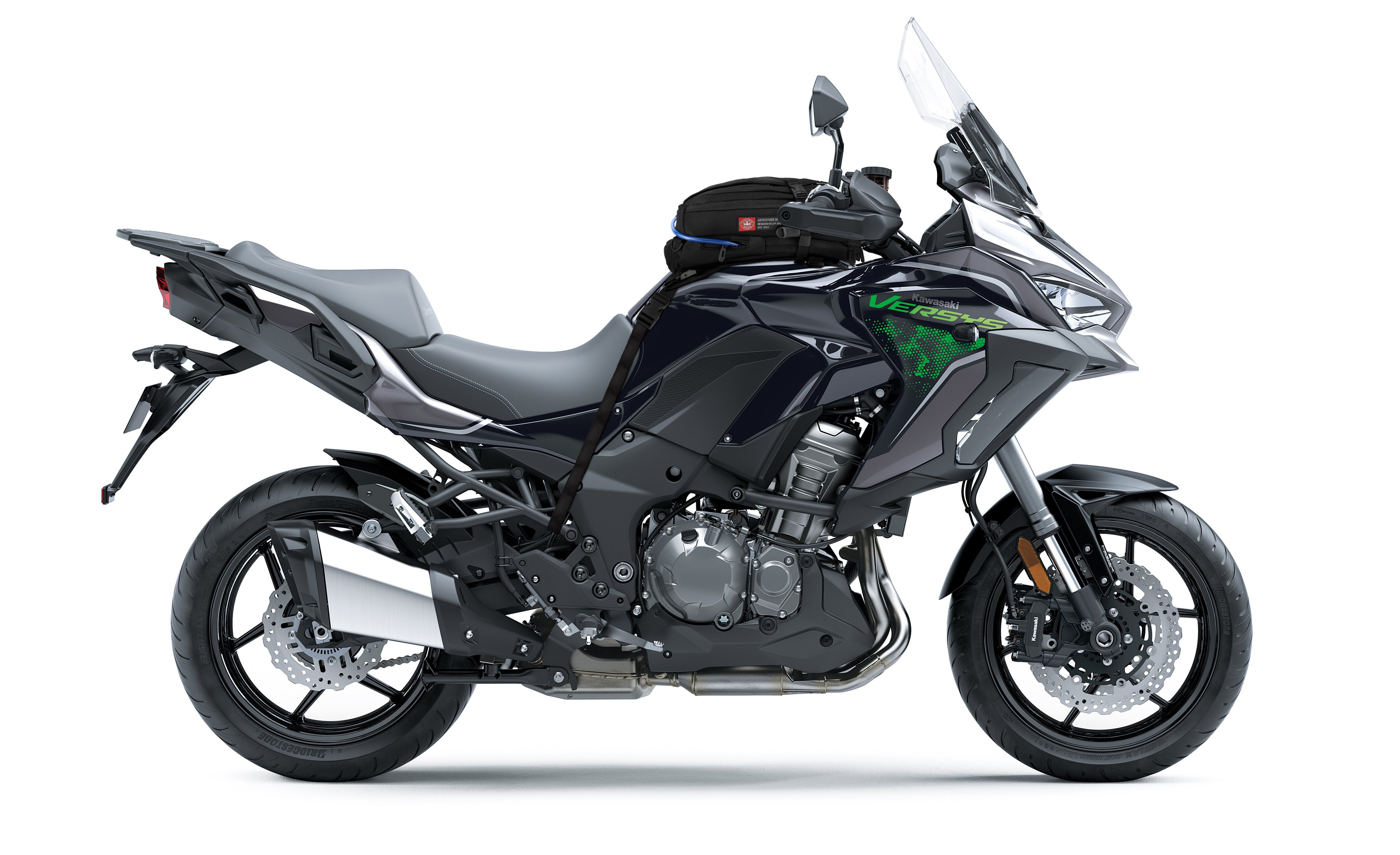 Viking Apex Kawasaki ADV Touring Tank Bag with Hydration Pack