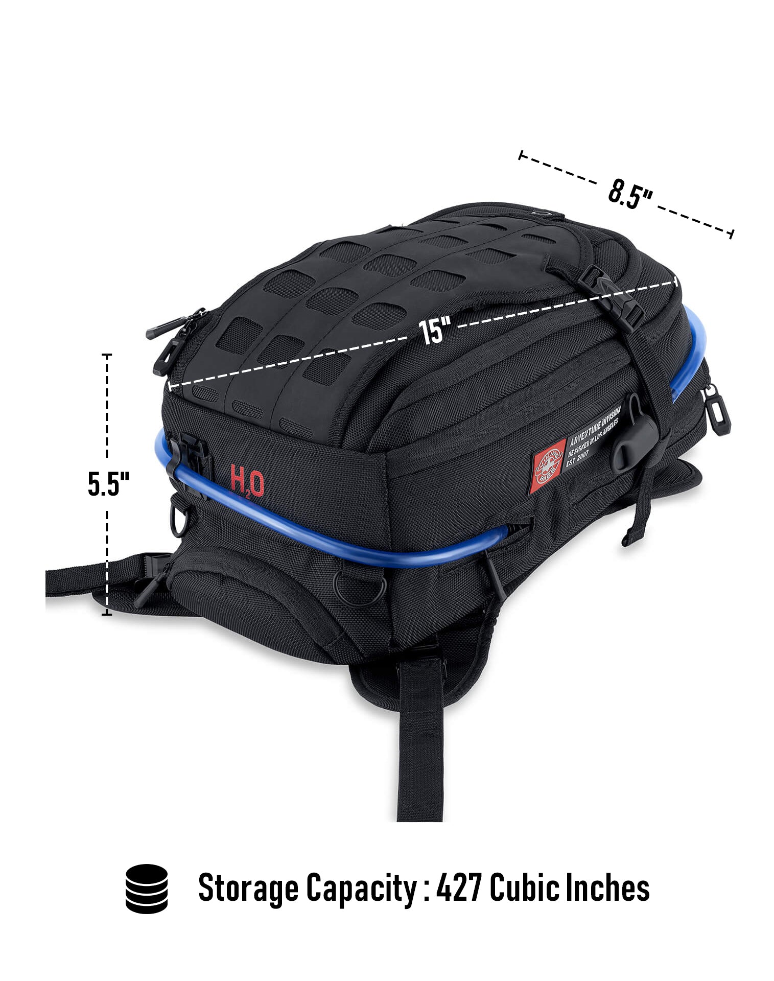 Viking Apex KTM ADV Touring Tank Bag with Hydration Pack - VikingBags