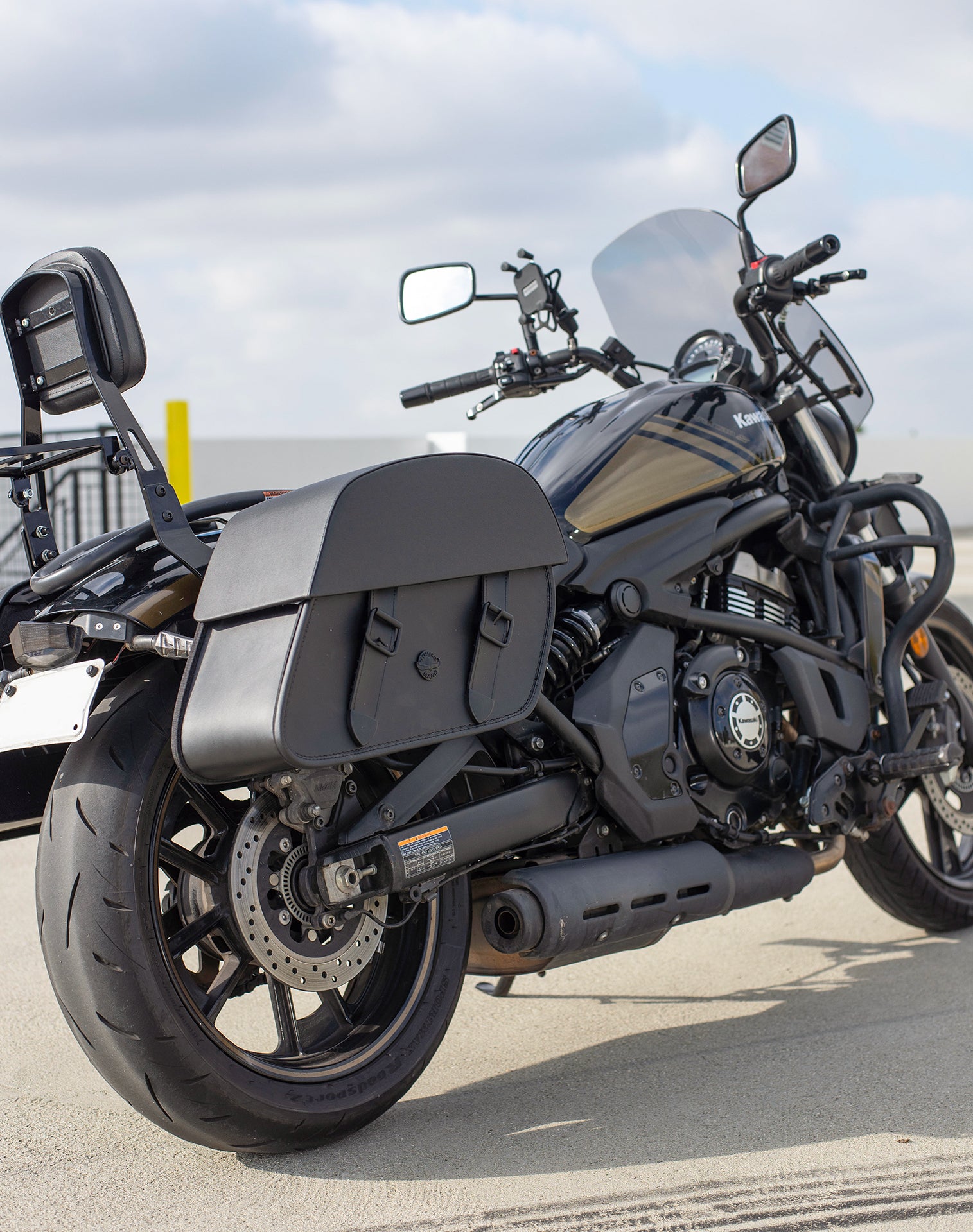 Viking Baelor Medium Kawasaki Vulcan S Leather Motorcycle Saddlebags Can Store Your Ridings Gears